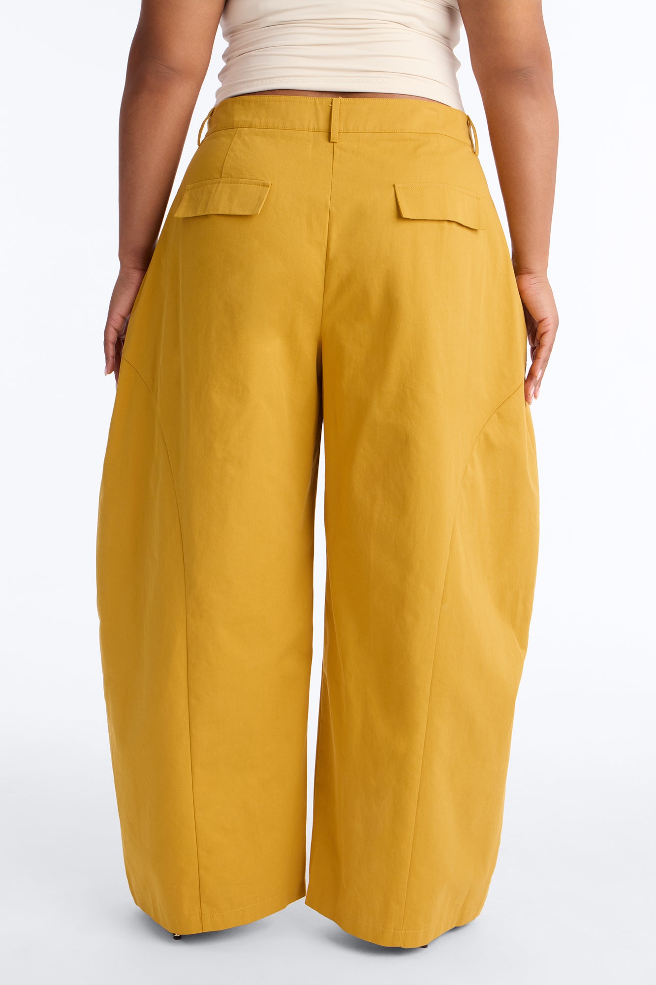 Cooler Than You Barrel Leg Pant 30″ - Mustard