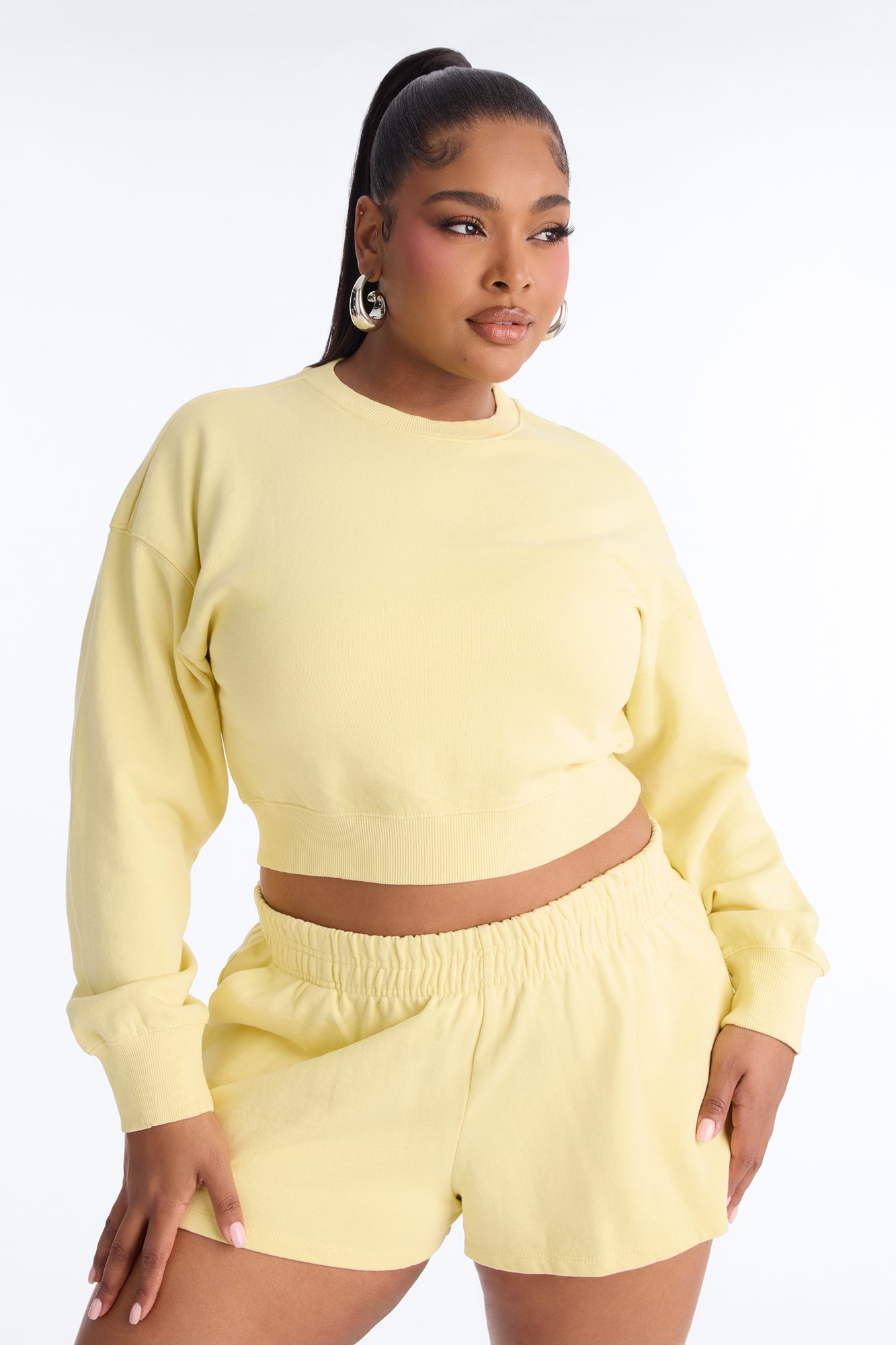 Angelina Crewneck Sweatshirt - Yellow