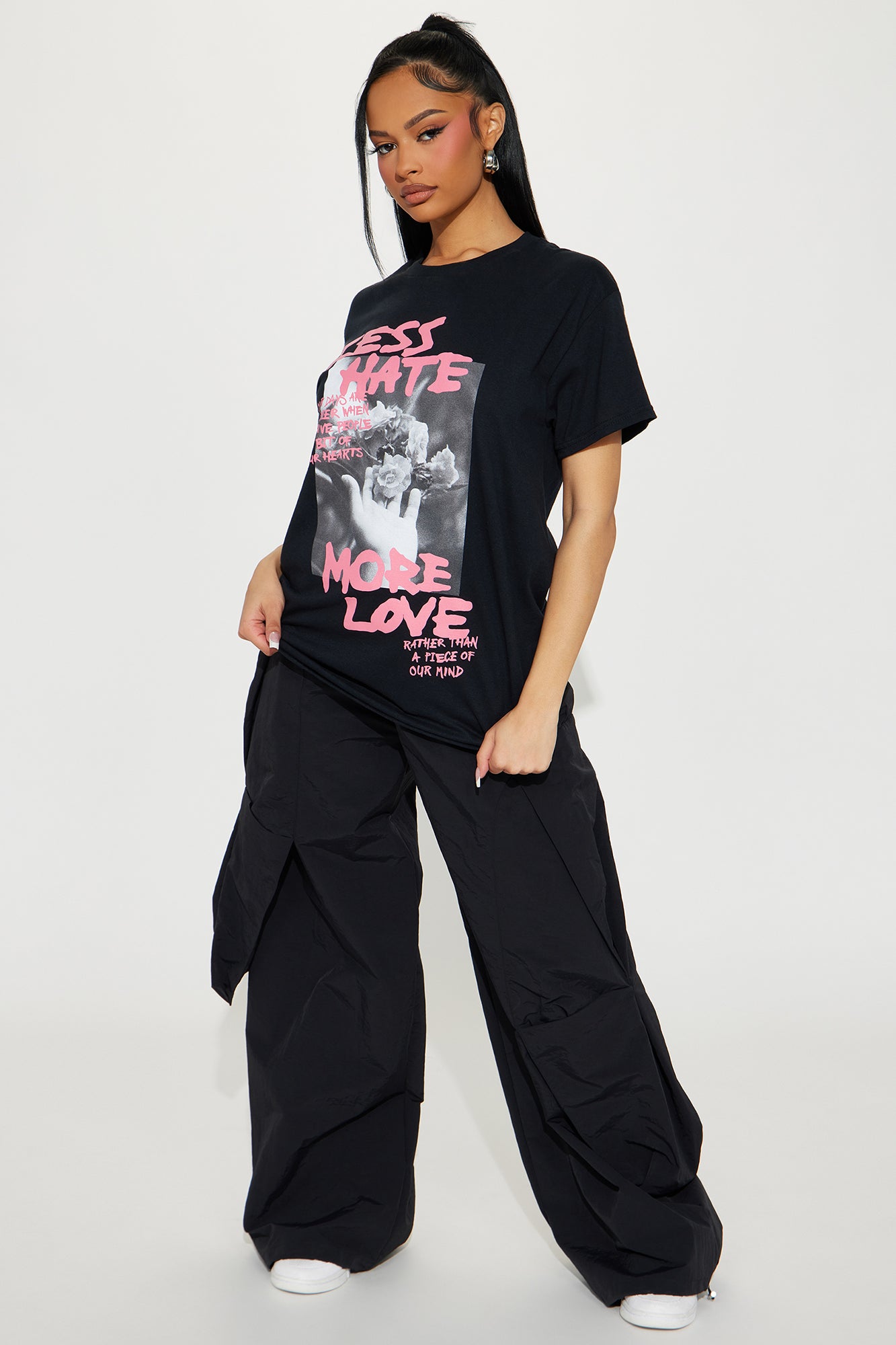 Less Hate More Love Tee - Black