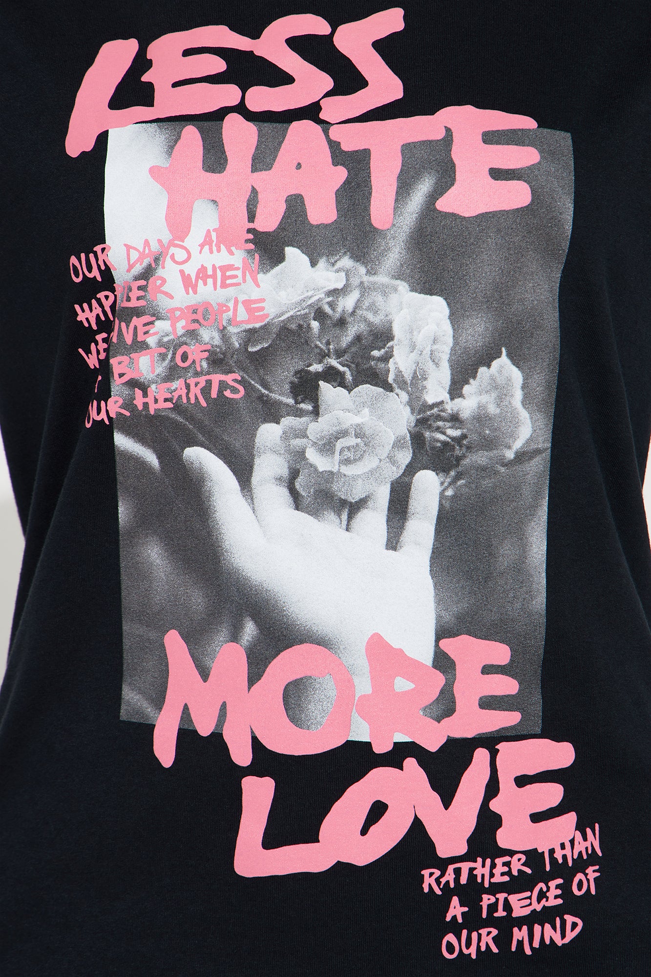 Less Hate More Love Tee - Black