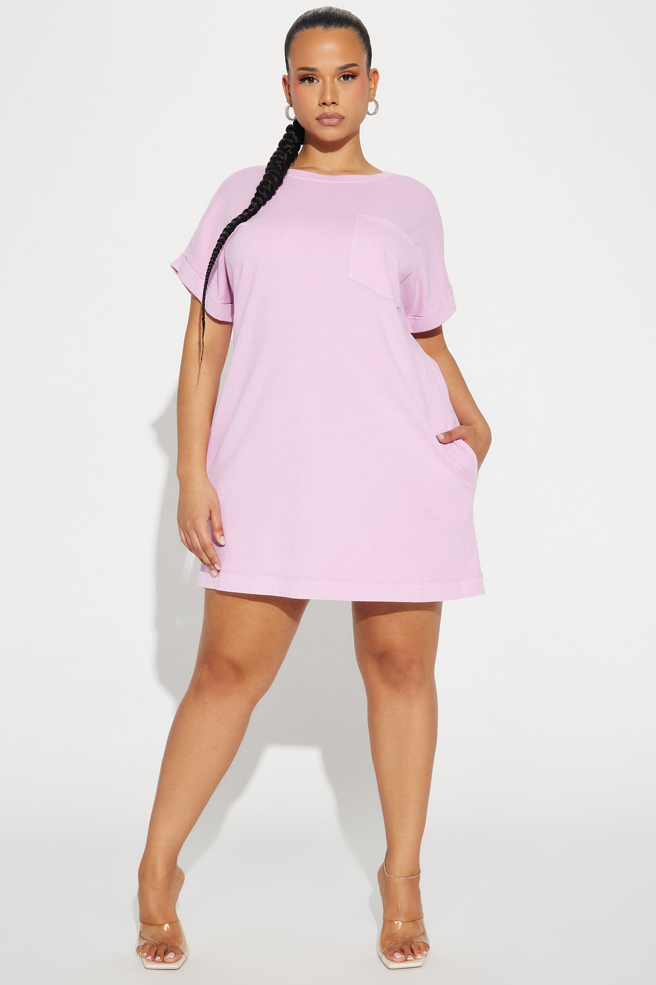 Krystal T-Shirt Dress - Pink