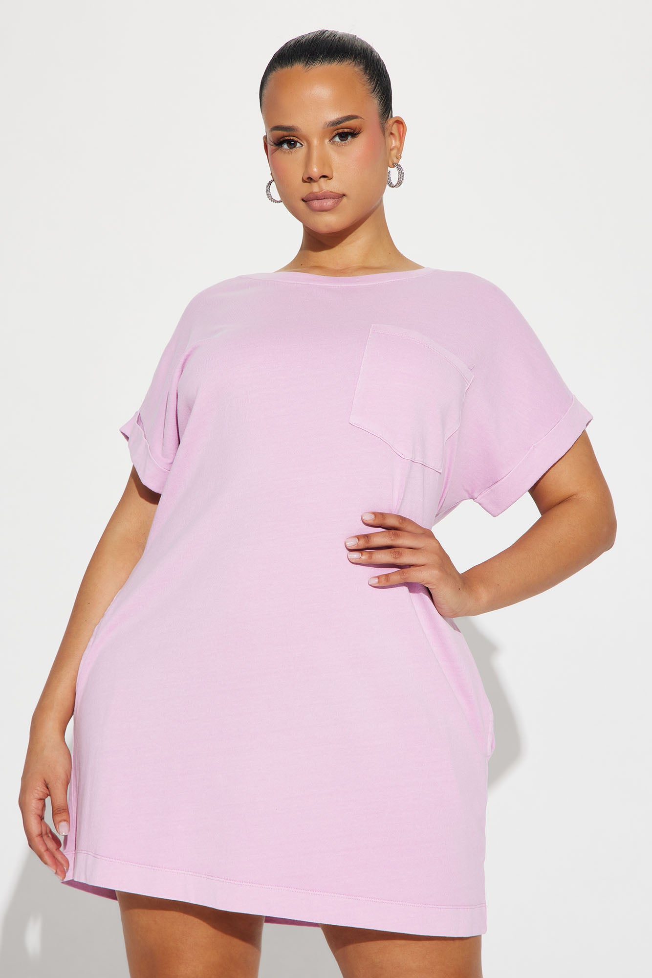Krystal T-Shirt Dress - Pink