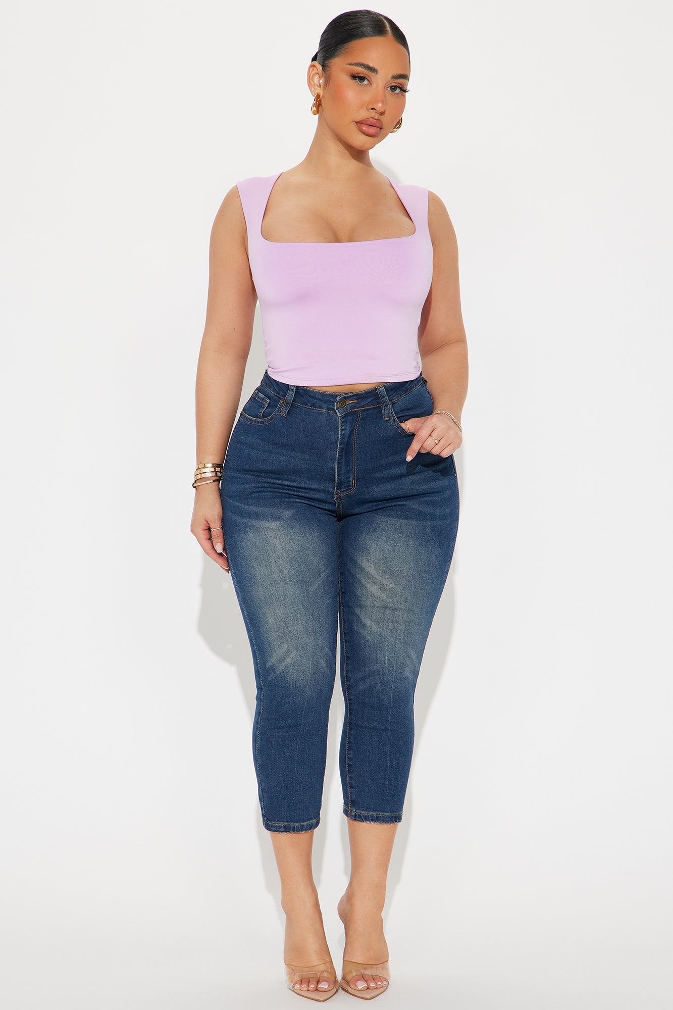 Christine Sleeveless Top - Lavender