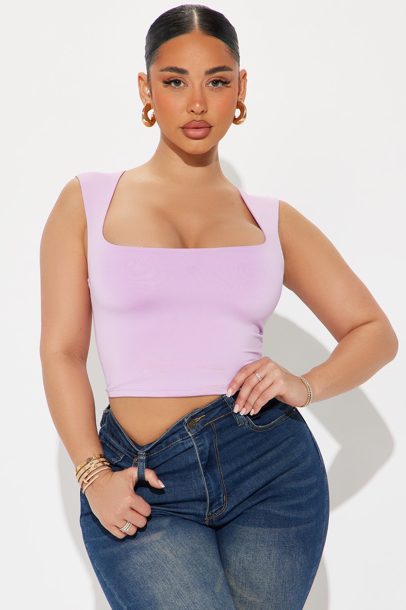 Christine Sleeveless Top - Lavender