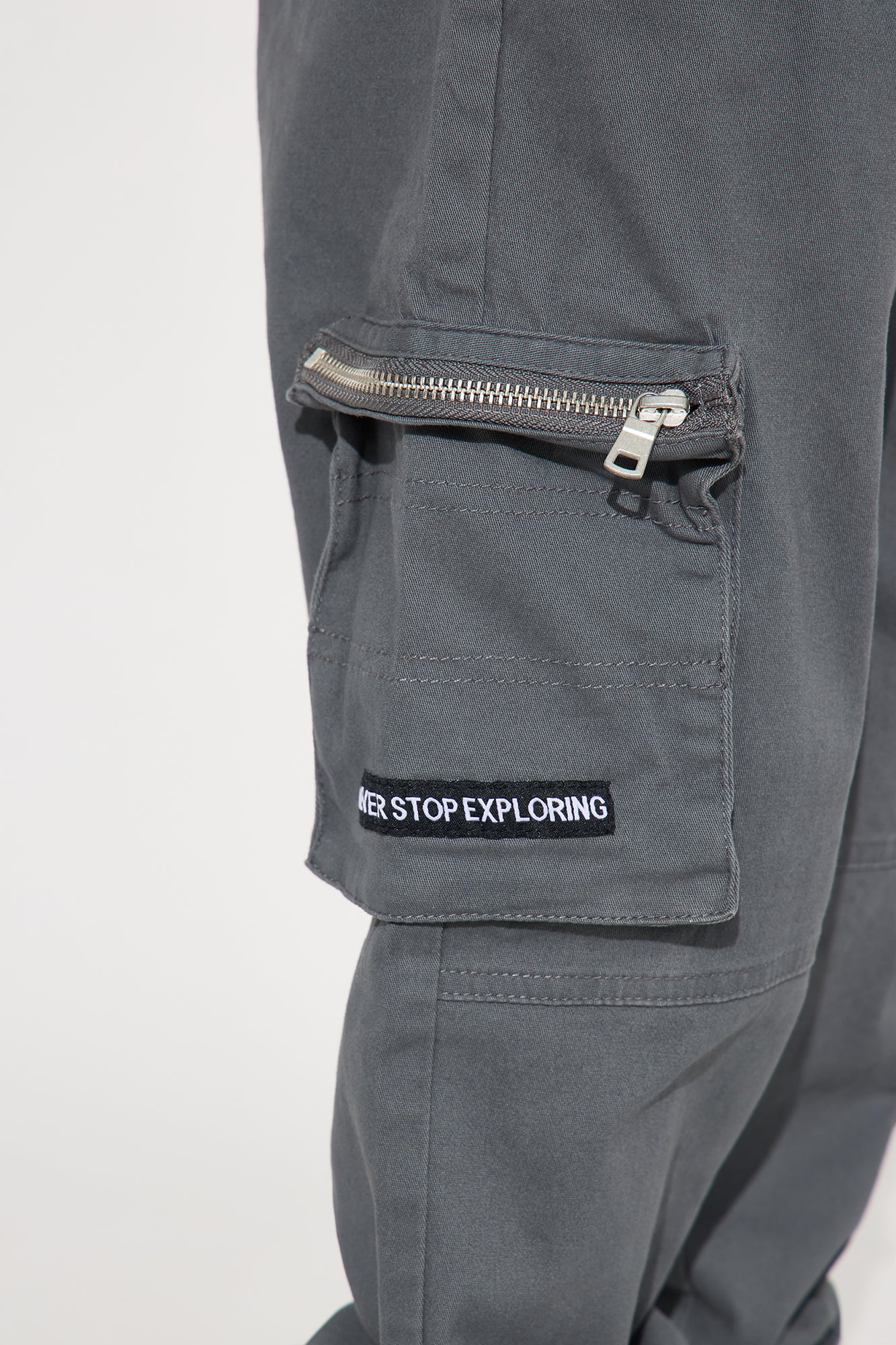 Mini Mr. Future Cargo Jogger Twill Pant - Charcoal