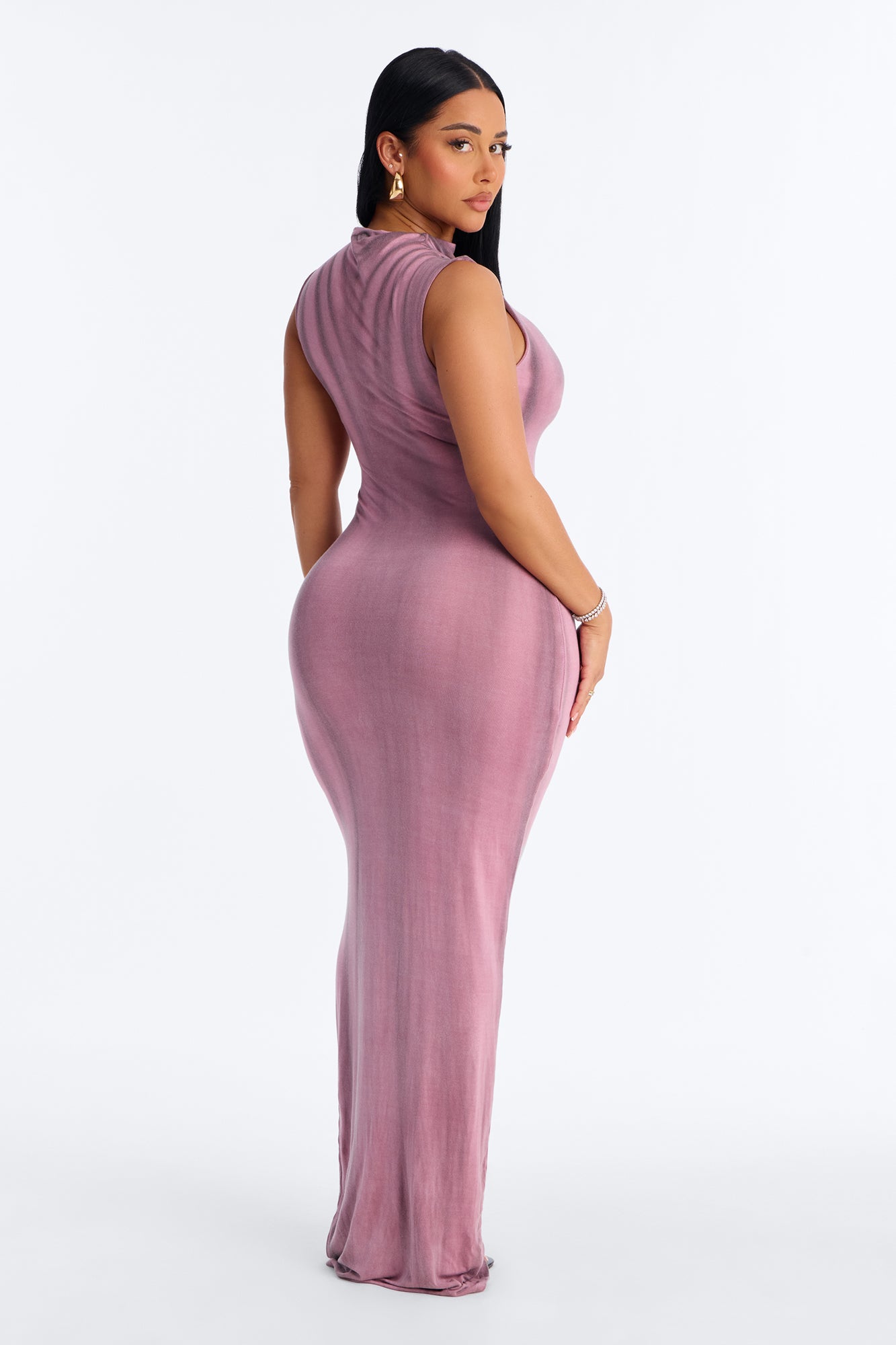 Rianna Tie Dye Maxi Dress - Pink/combo