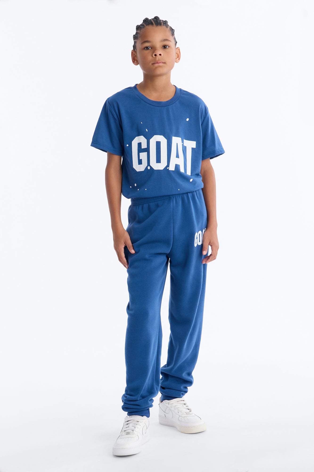 Mini One And Only GOAT Jogger Pant Set - Navy