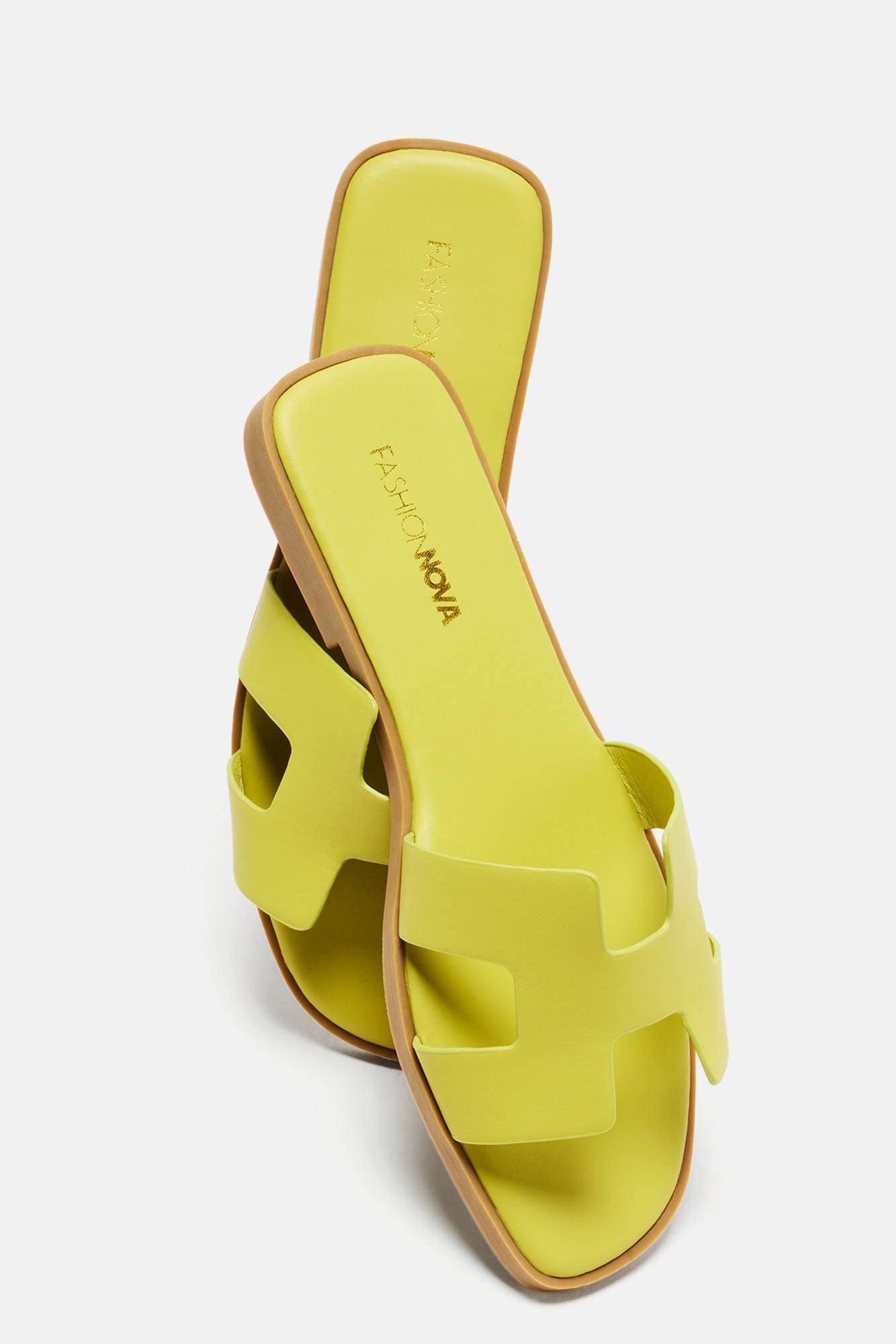 Slice Of Paradise Flat Sandals - Chartreuse