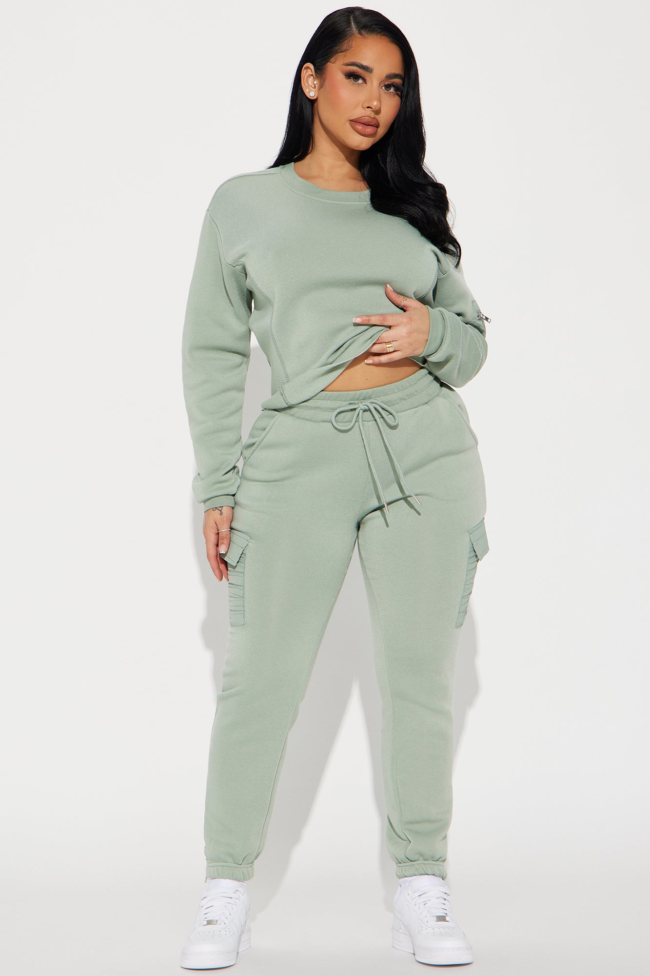 Dreamy Vibes Jogger Set - Green