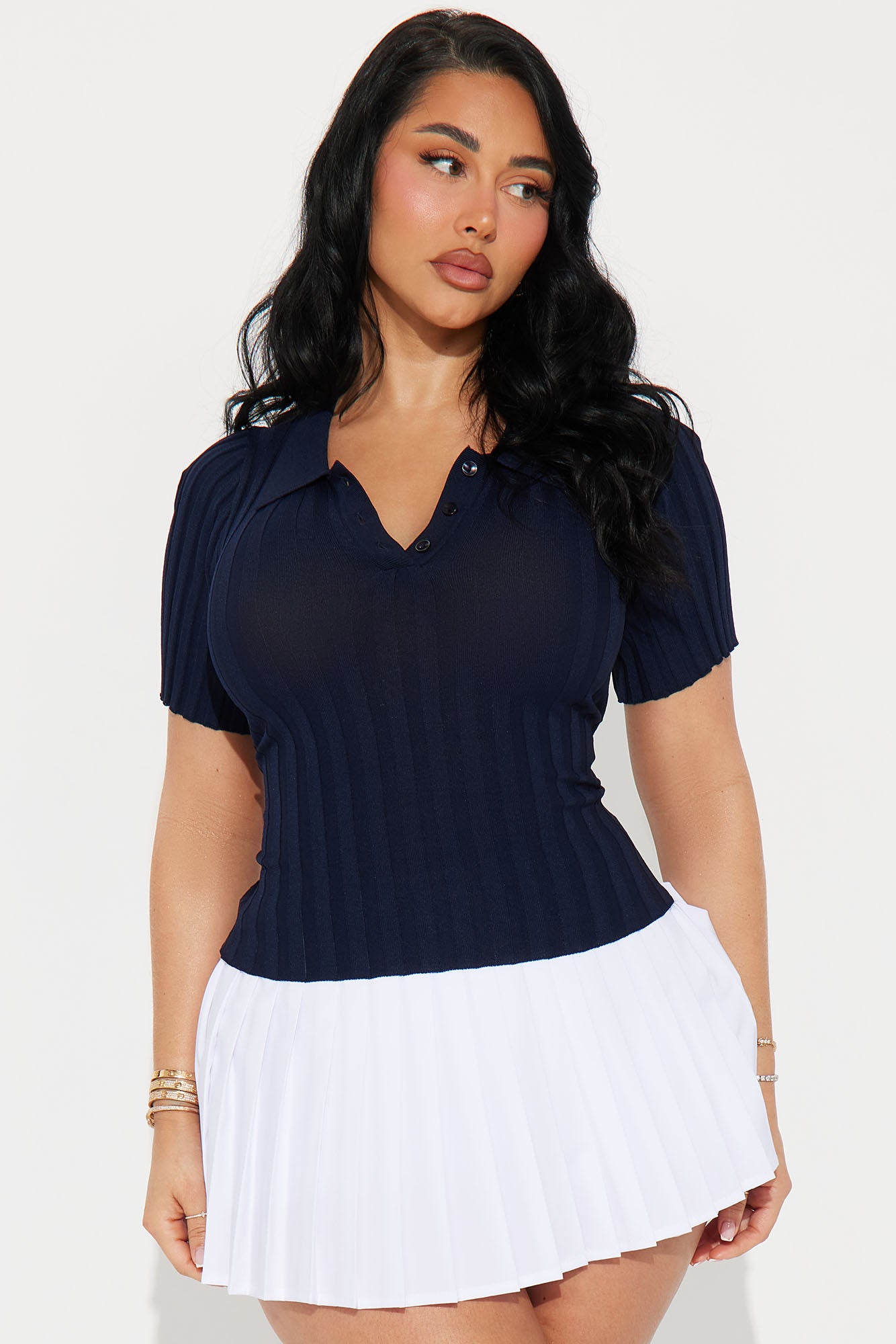 Preppy Only Polo Sweater - Navy