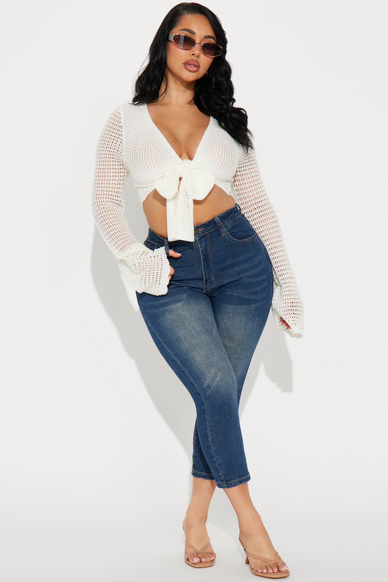 Sunny Paradise Crochet Top - White
