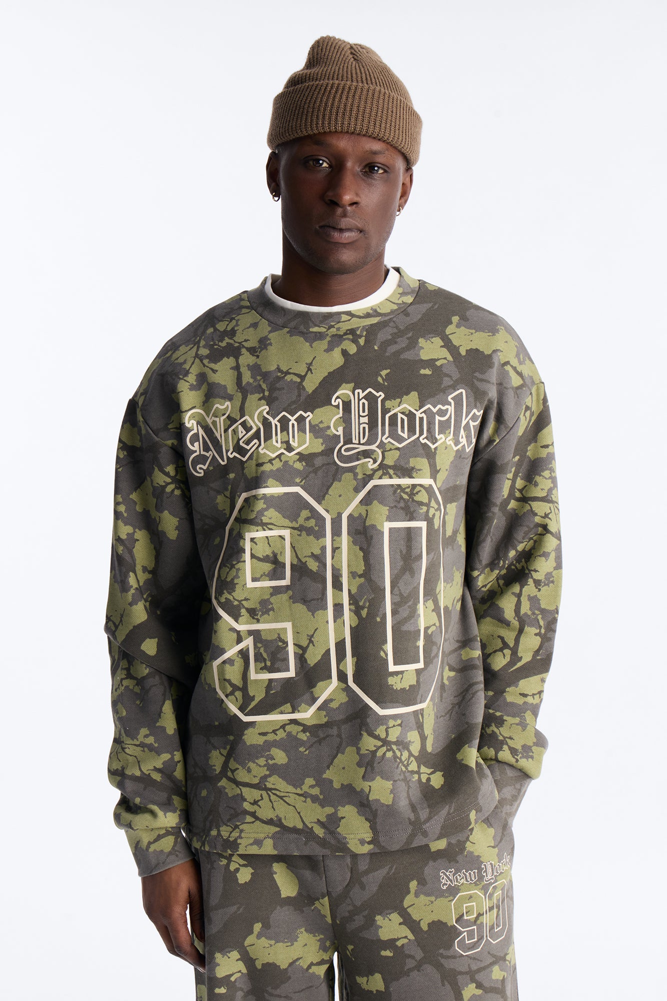 New York Camo Crew Neck Sweatshirt - Camouflage