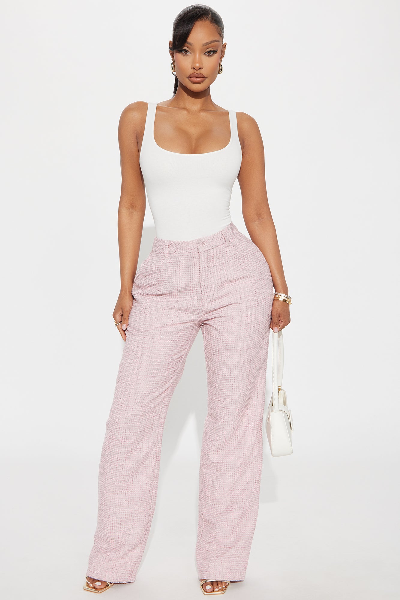 Denise Double Lined Tank - White