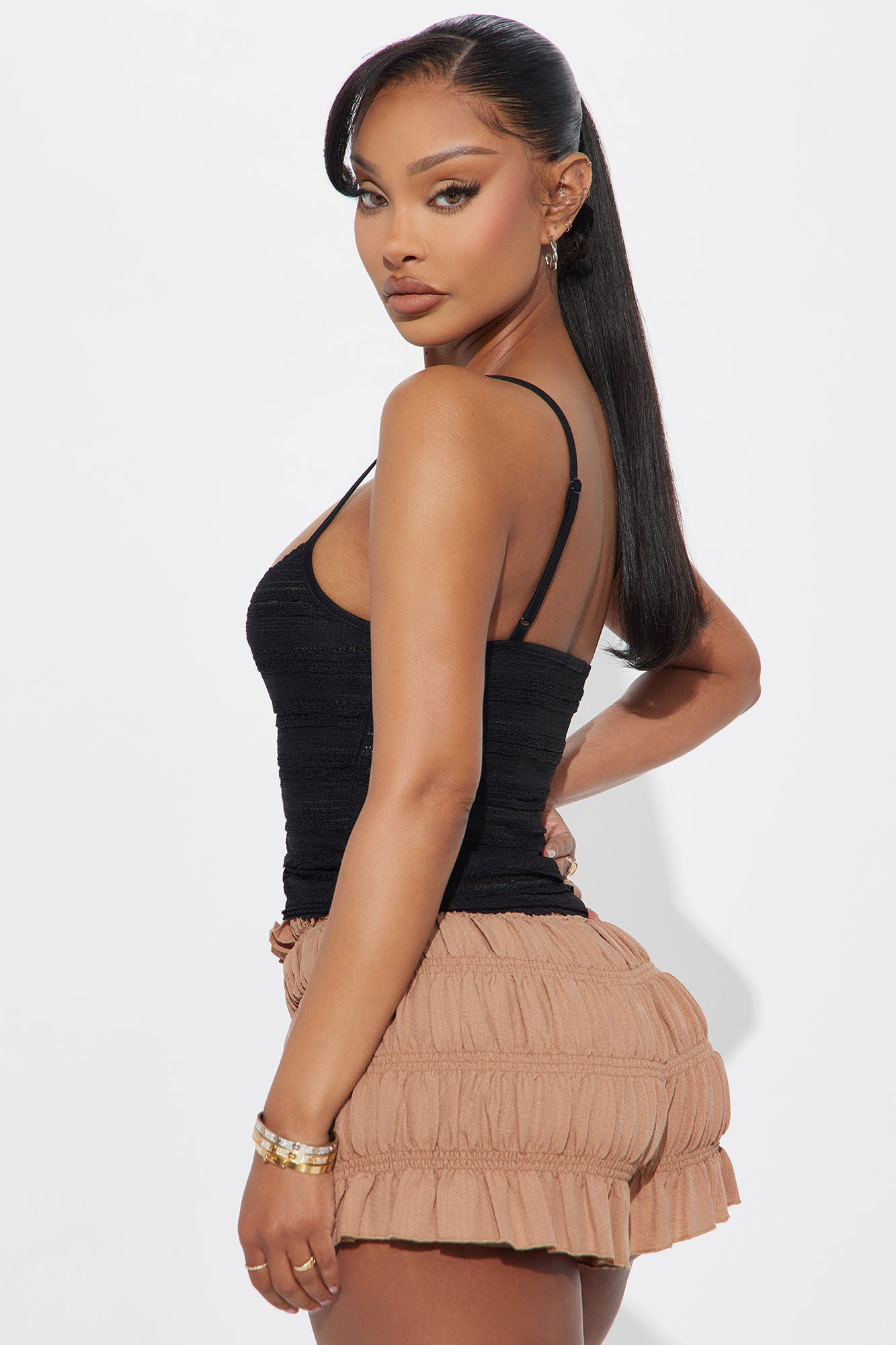 Good Girls Only Lace Cami - Black