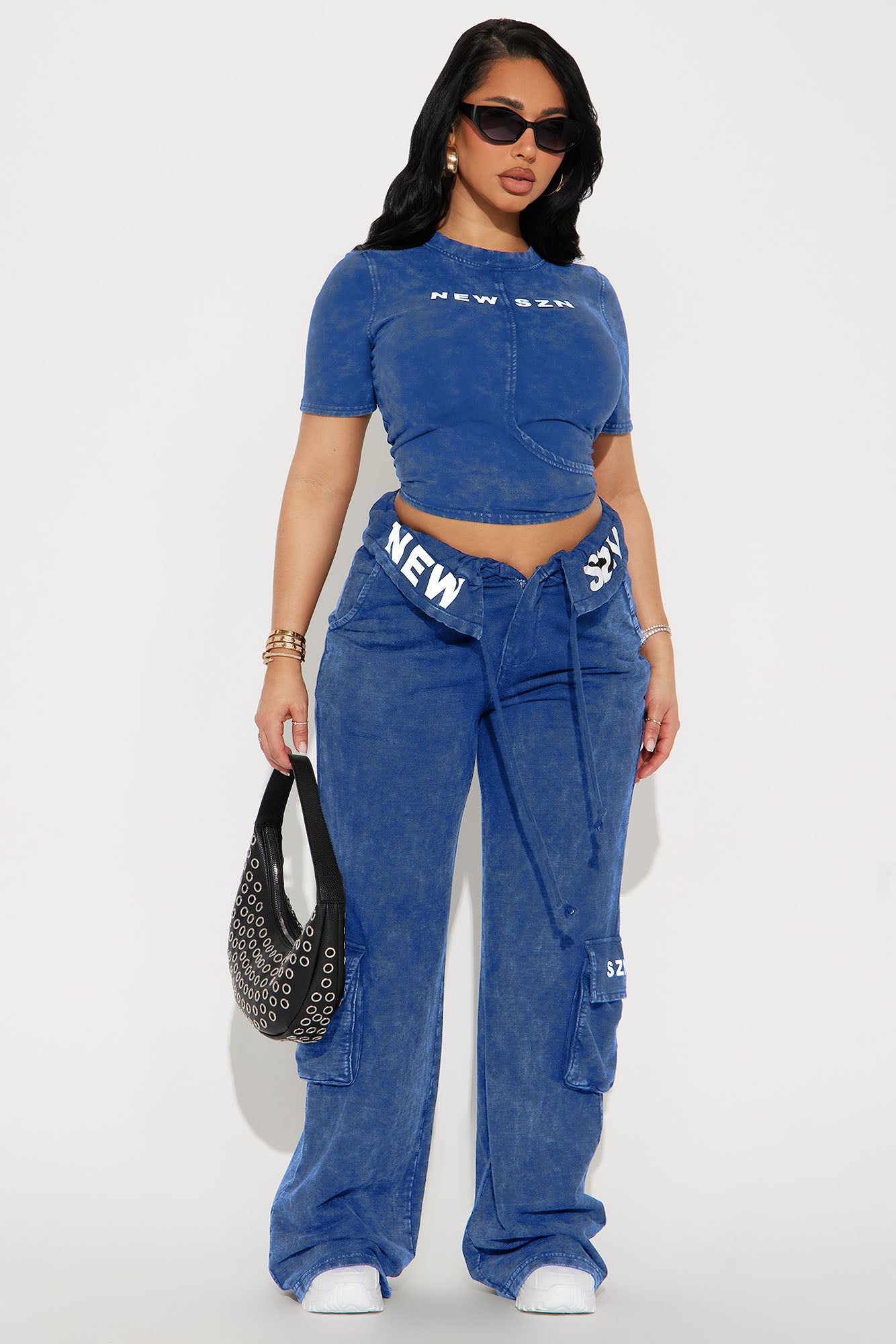 New SZN Washed Pant Set - Blue