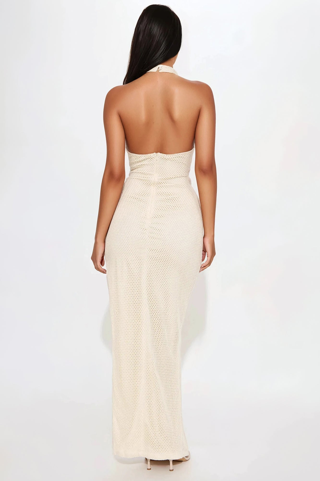Cleo Crochet Maxi Dress - Cream