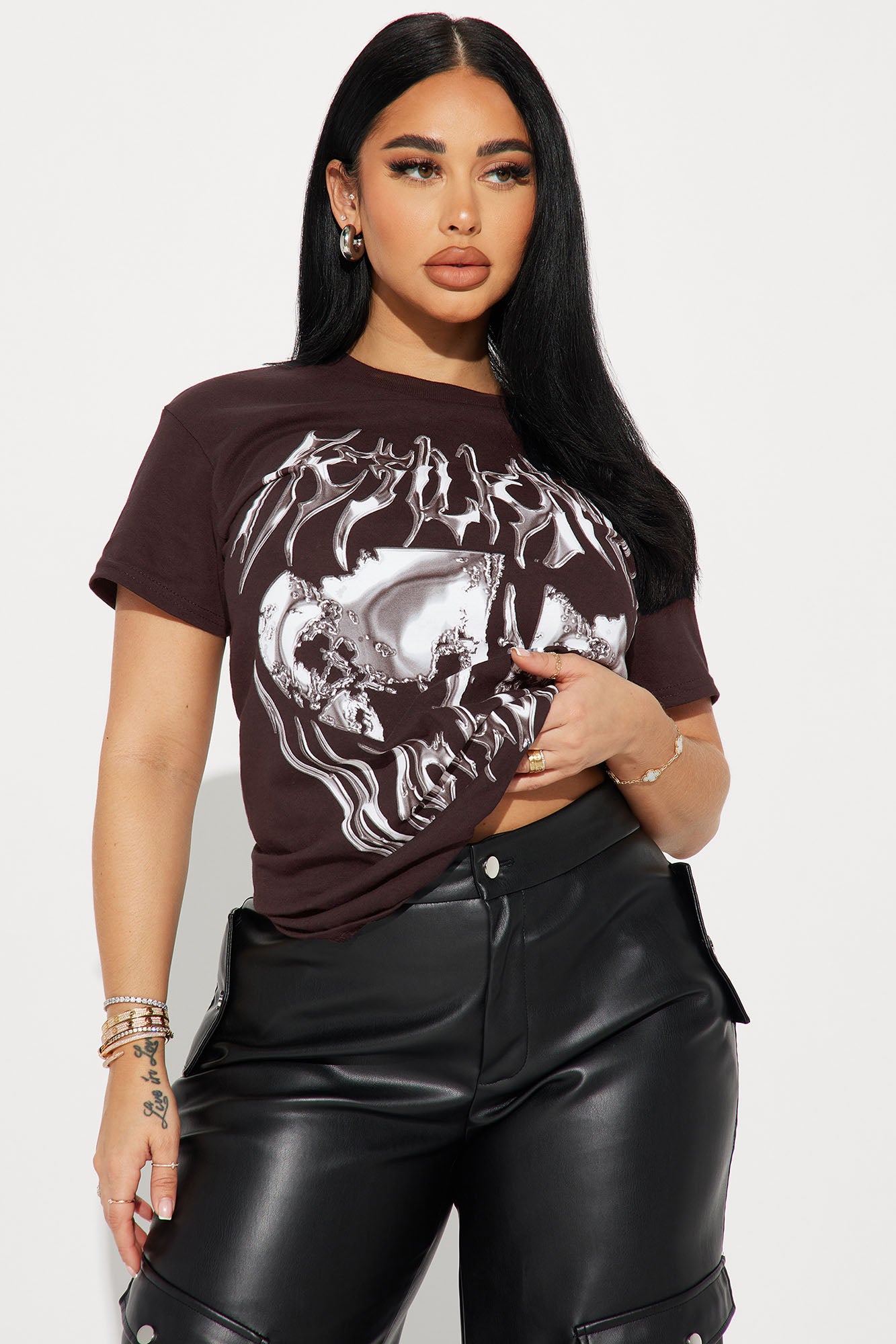 Resilience Chrome Graphic Tee - Chocolate