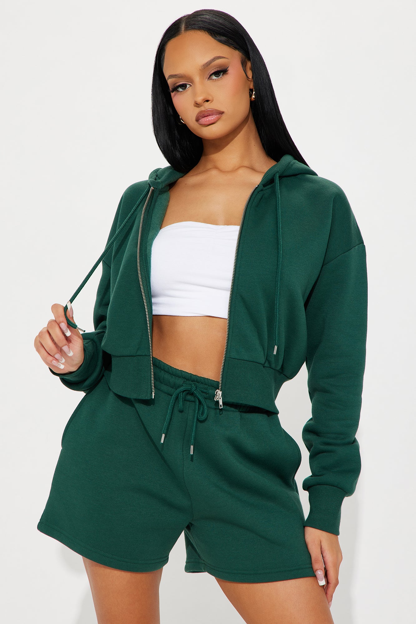 Brianna Sweatshirt Set - Hunter