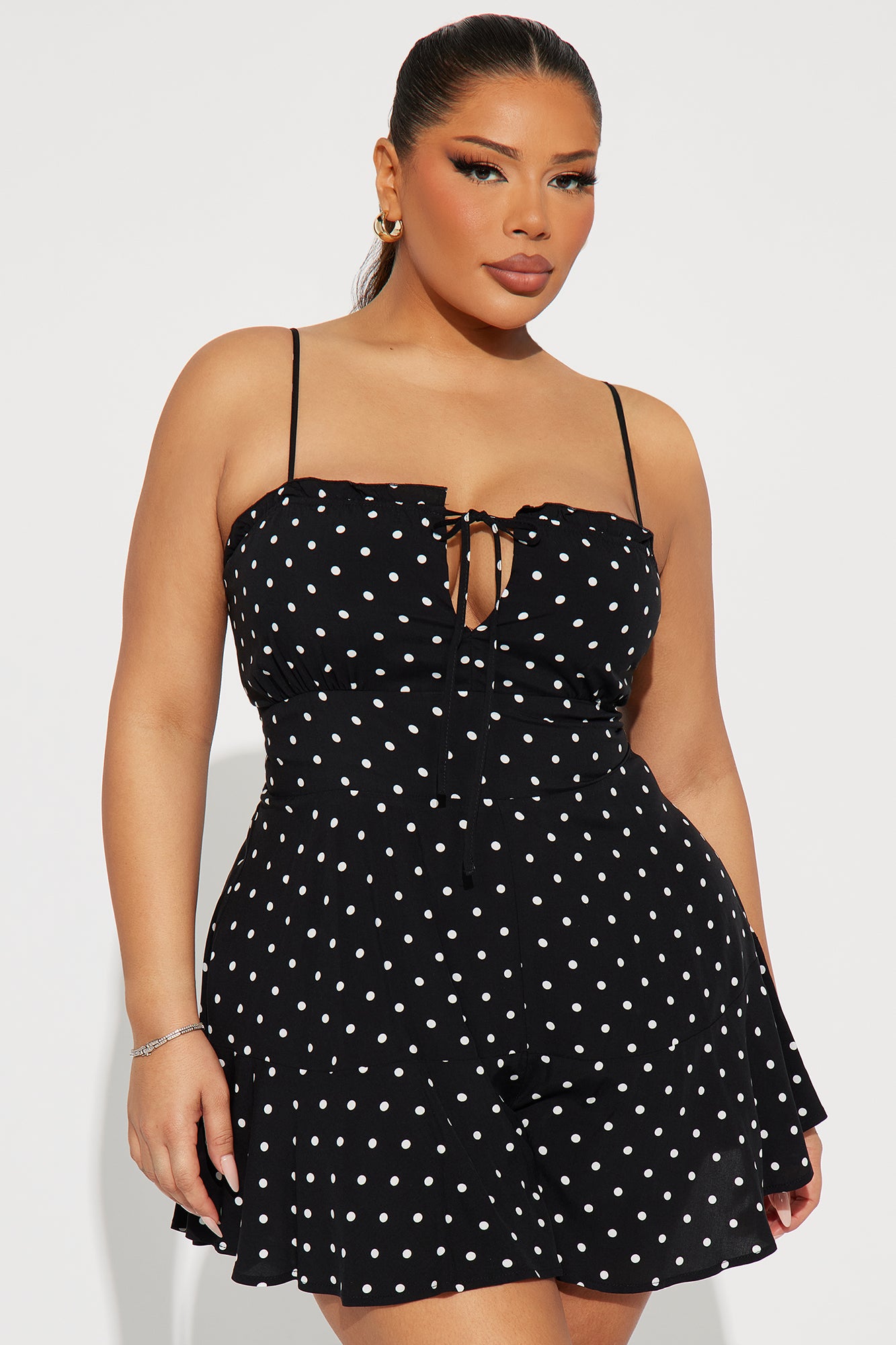 Itzel Romper - Black/White