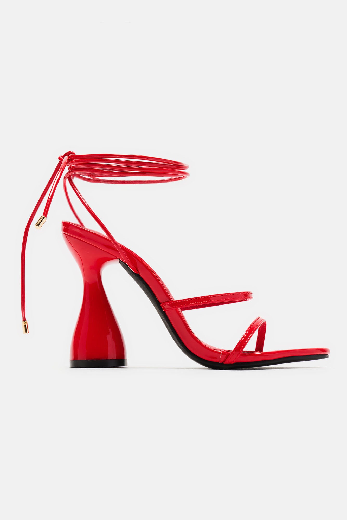 Out And About Wrap Up Heels - Red