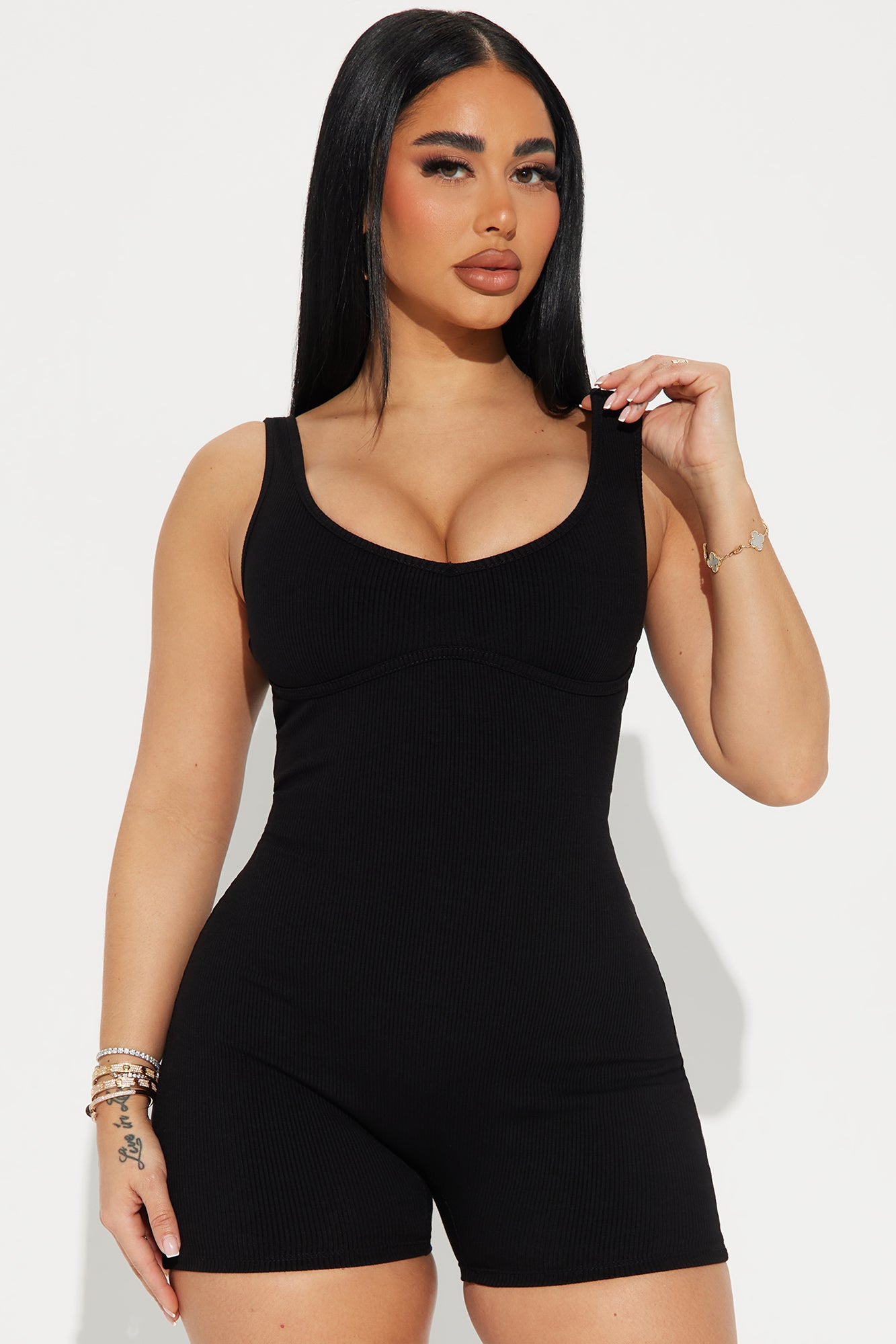 Libby Snatched Romper - Black