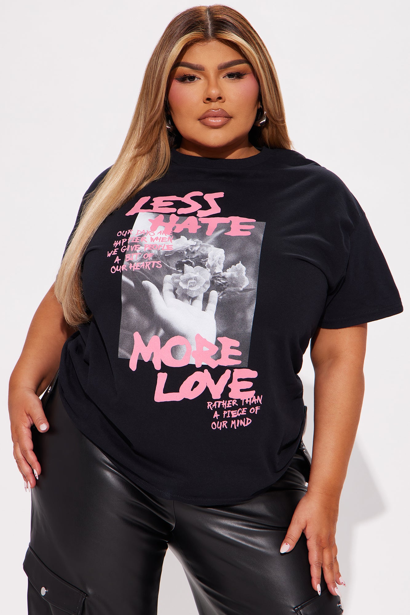 Less Hate More Love Tee - Black