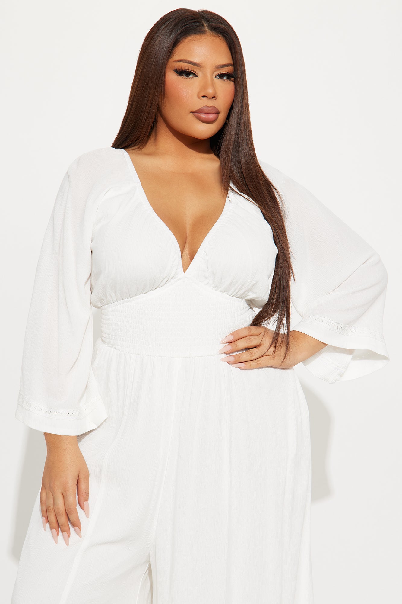 Shore Thing Jumpsuit - White