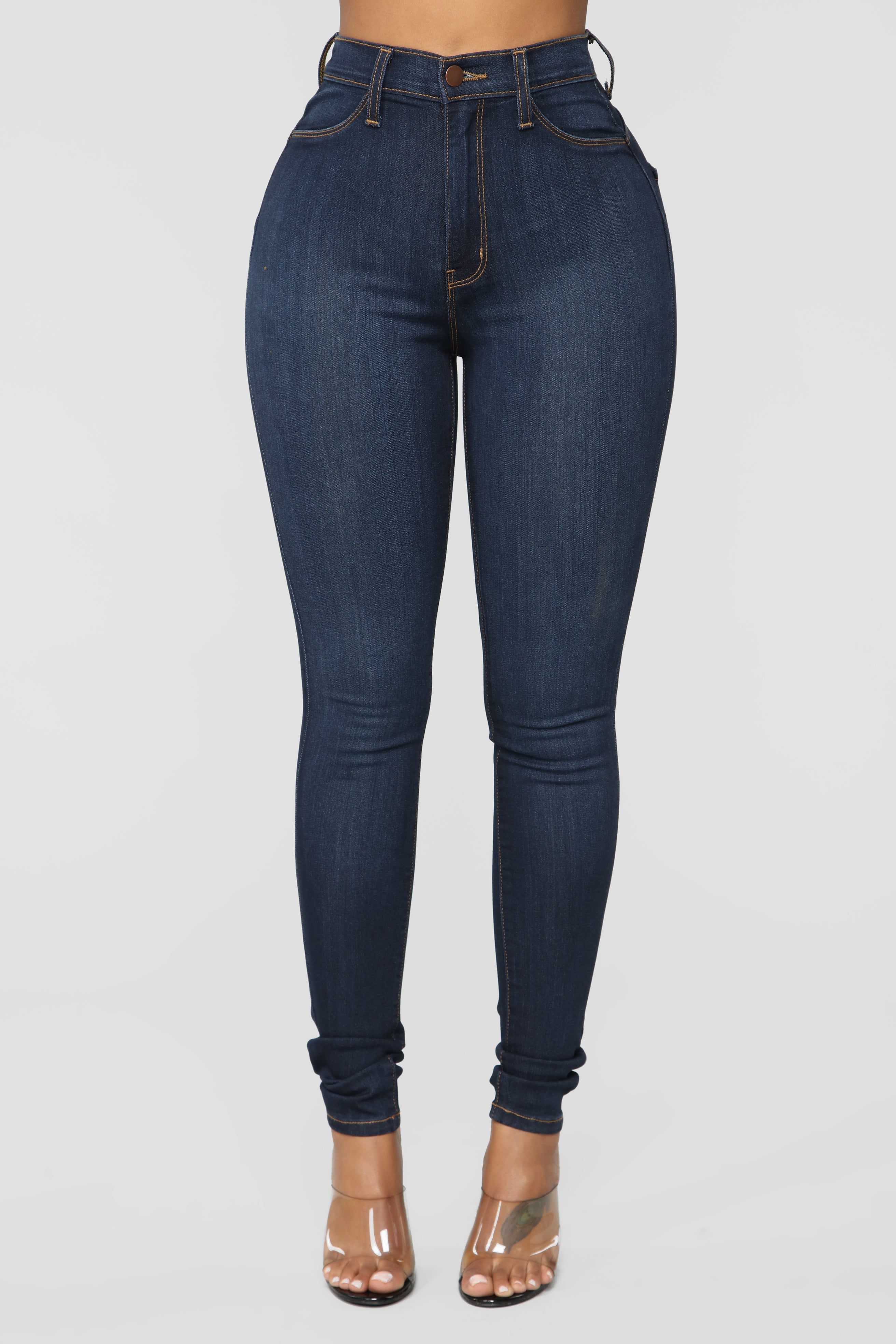 Classic Beauty Booty Lifter Skinny Jeans - Dark Denim