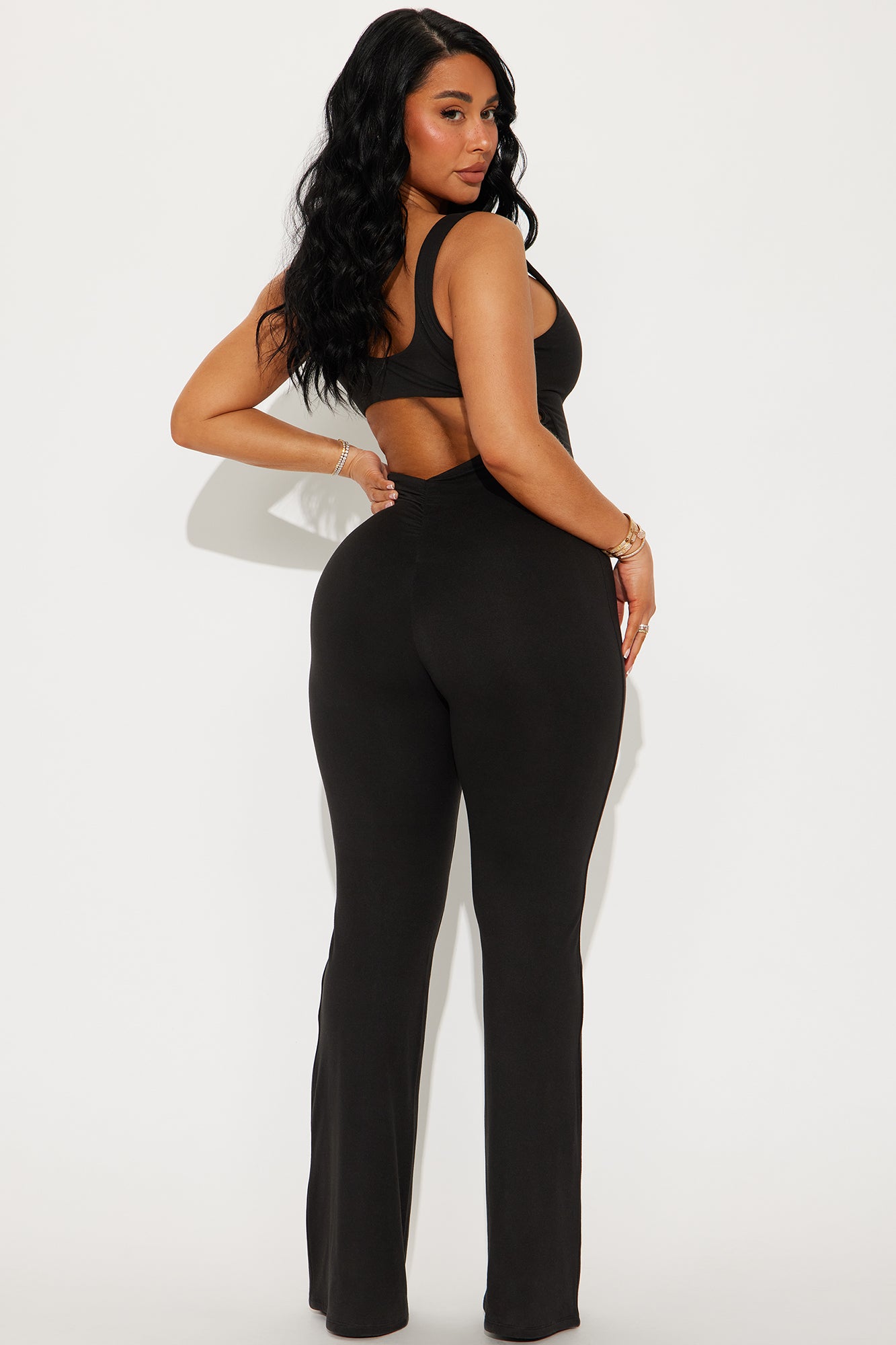Ana Double Lined Jumpsuit - Black