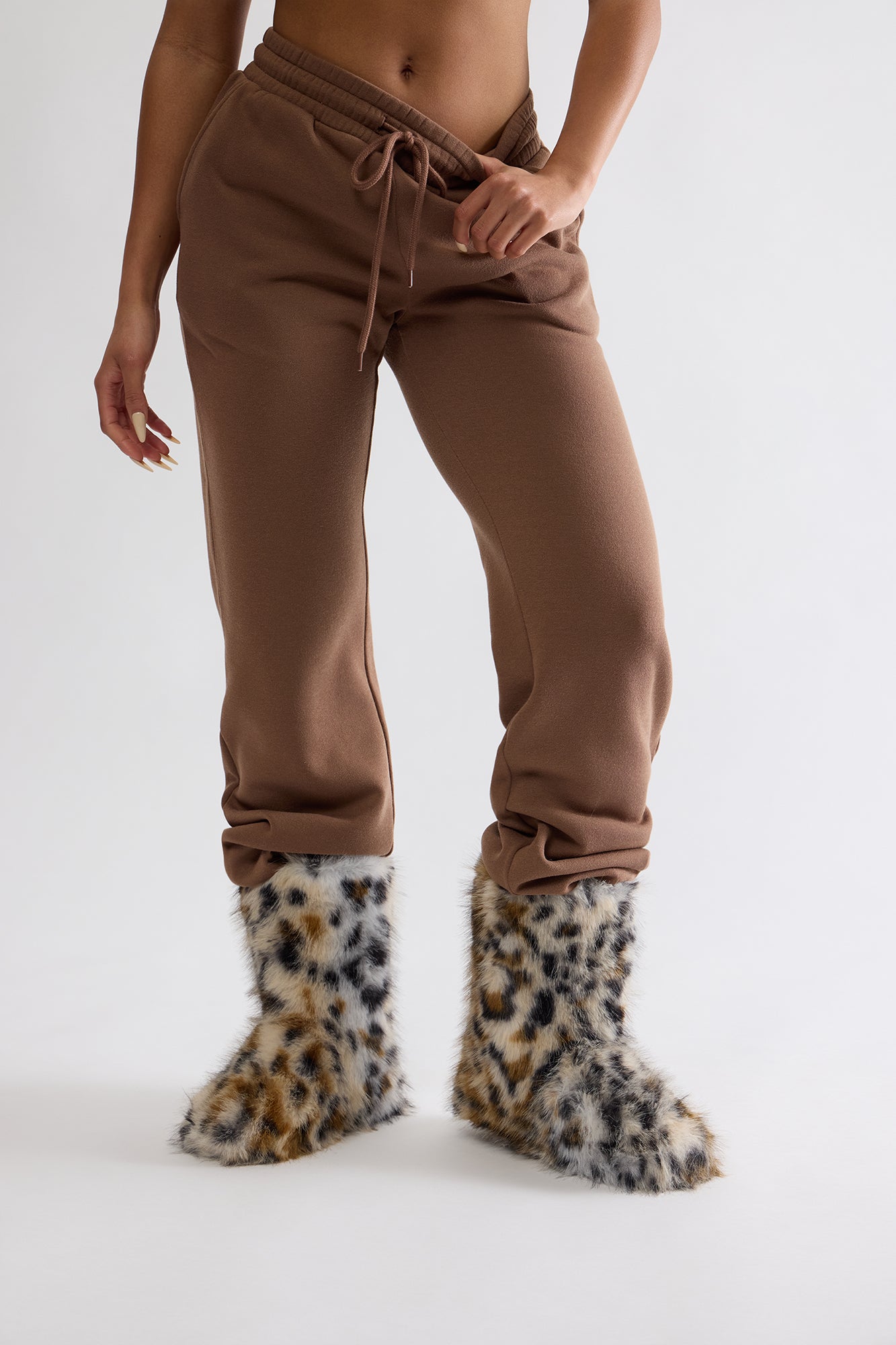 Chilly Days Booties - Leopard