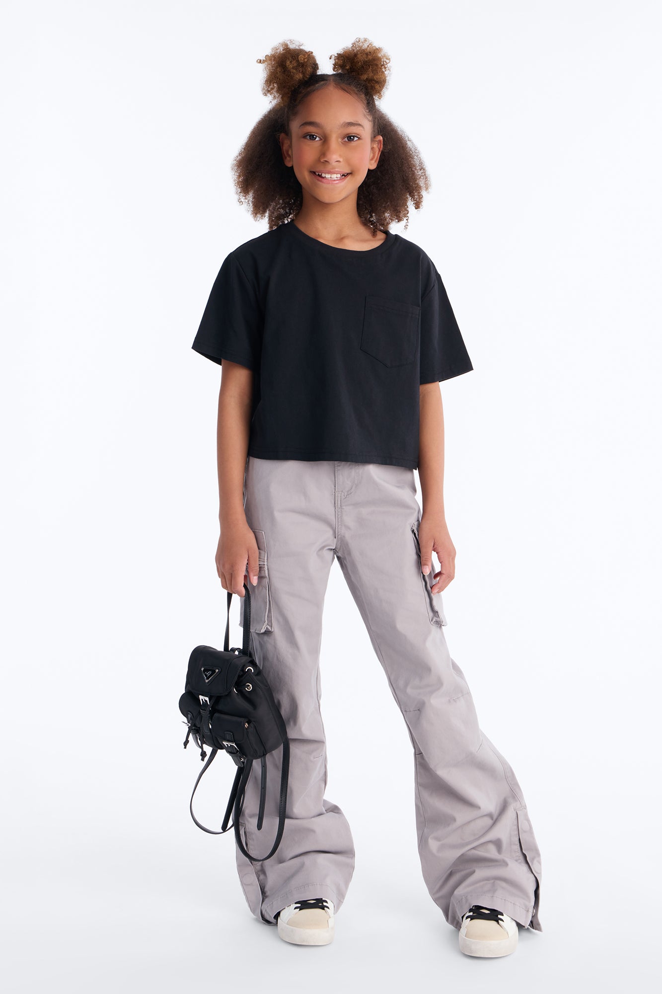 Mini She's a Keeper Cargo Pant - Grey