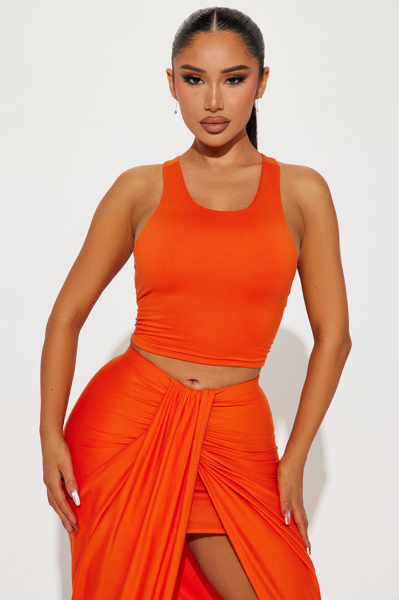 Lanie Maxi Skirt Set - Orange