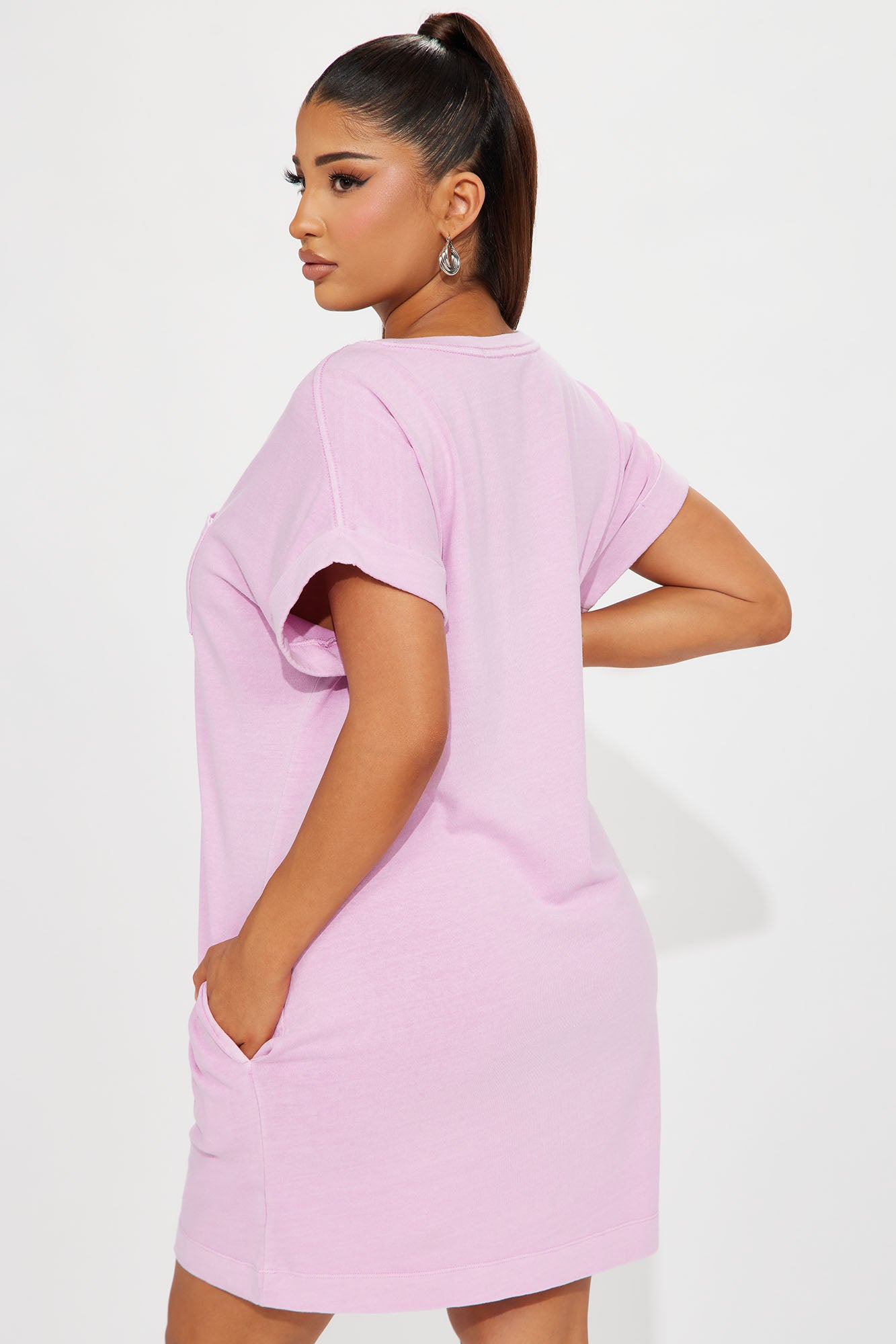 Krystal T-Shirt Dress - Pink
