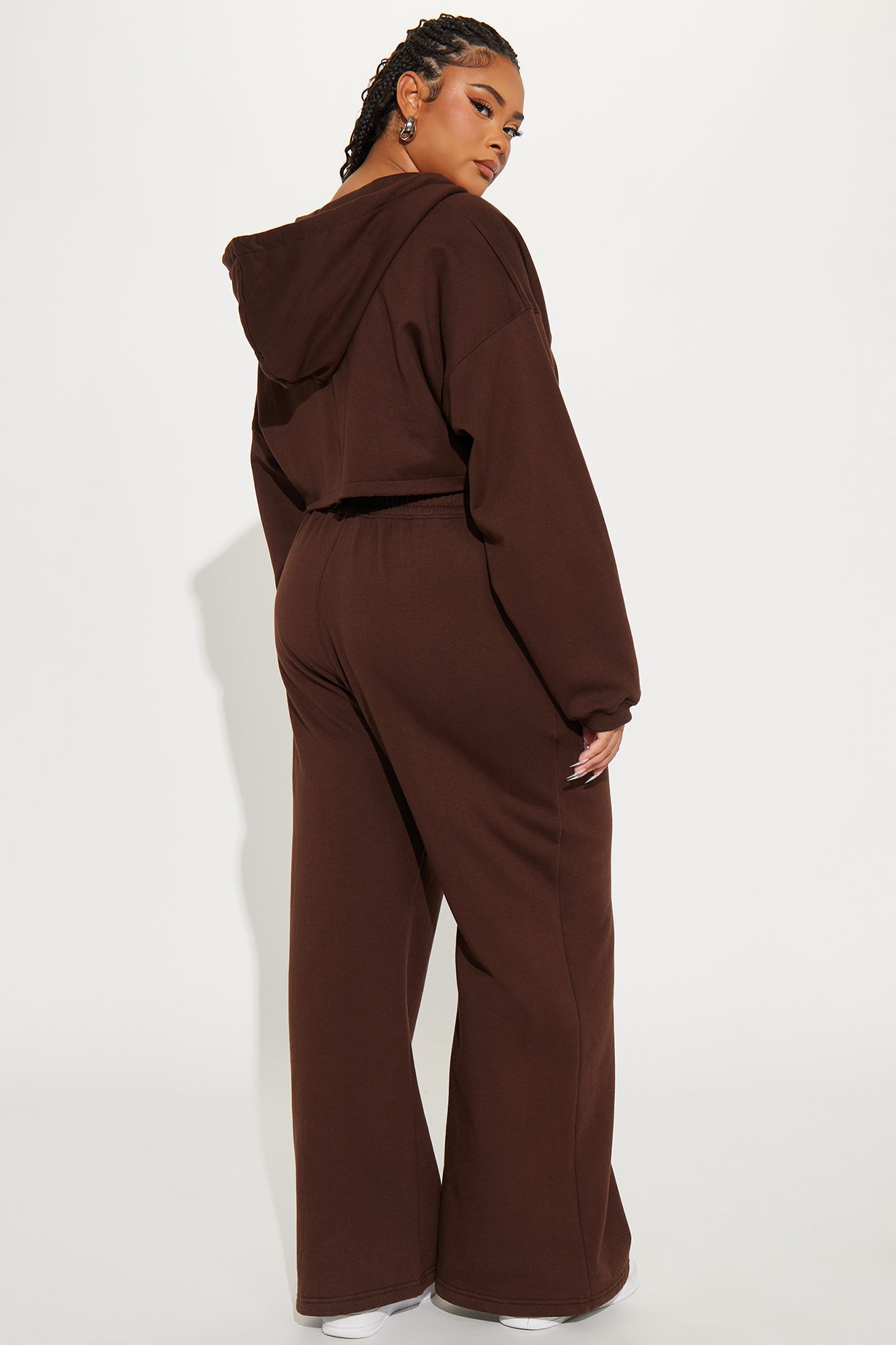 On The Way Sweatpant Set - Chocolate
