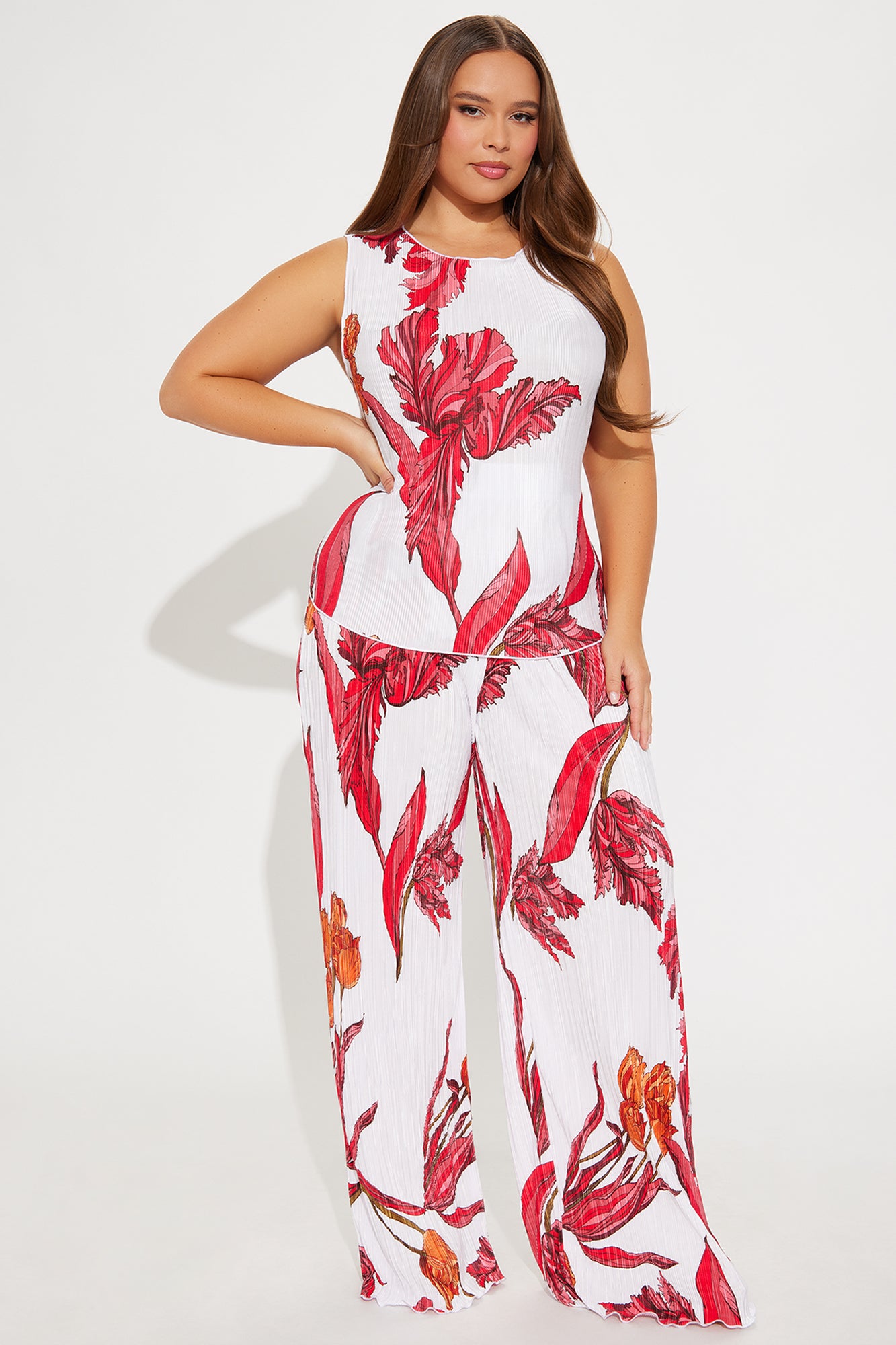 Flora Vista Pant Set - White/combo