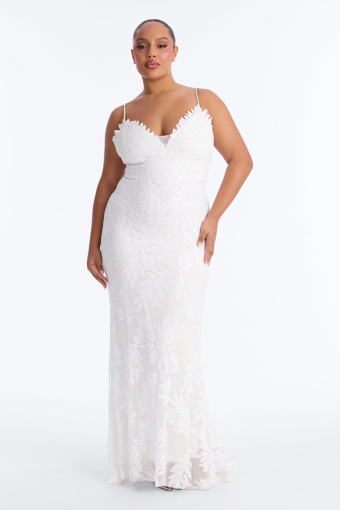 Steadfast Love Sequin Gown - White