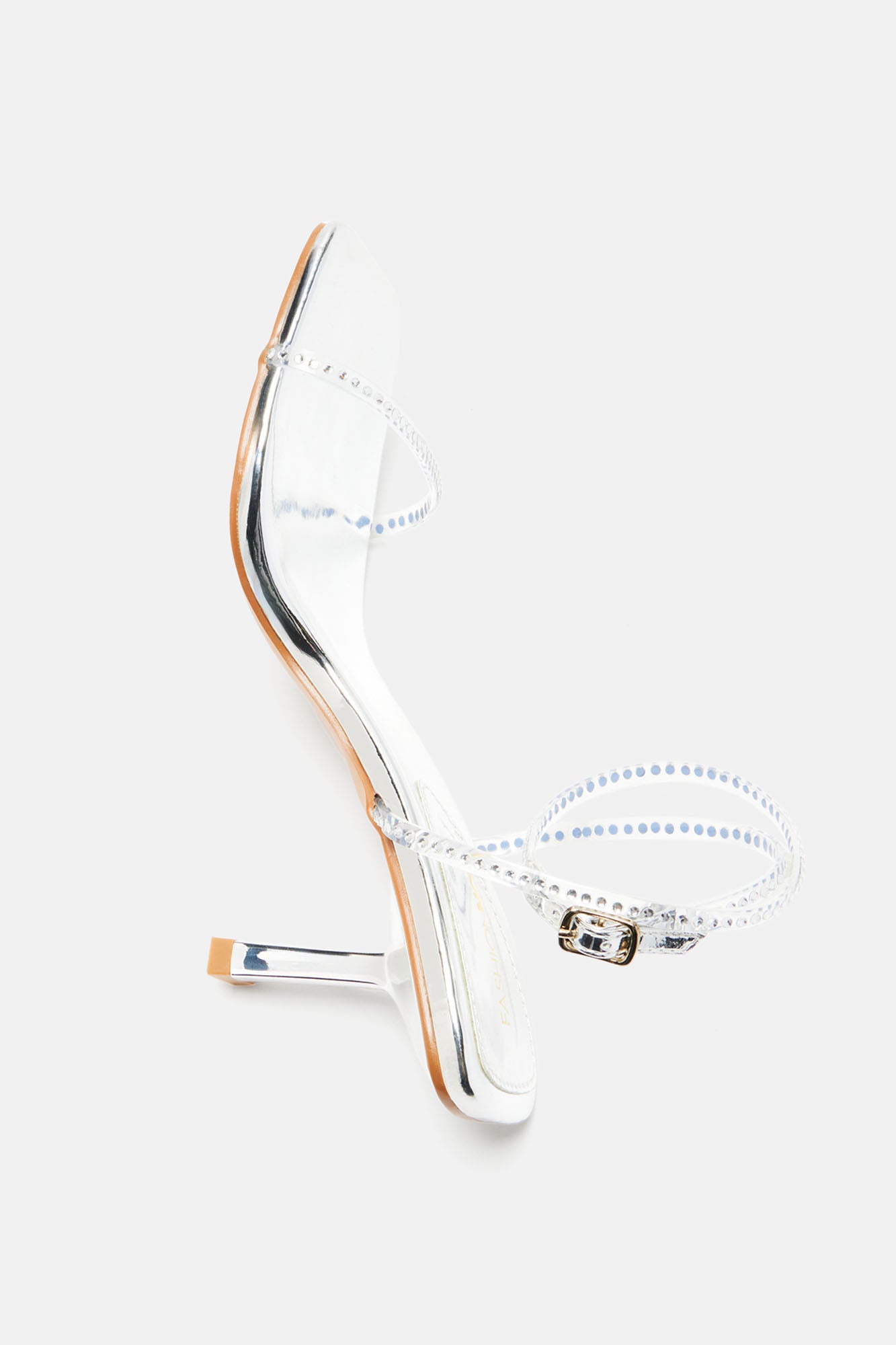 Don't Be One Sided Heeled Sandals - Silver