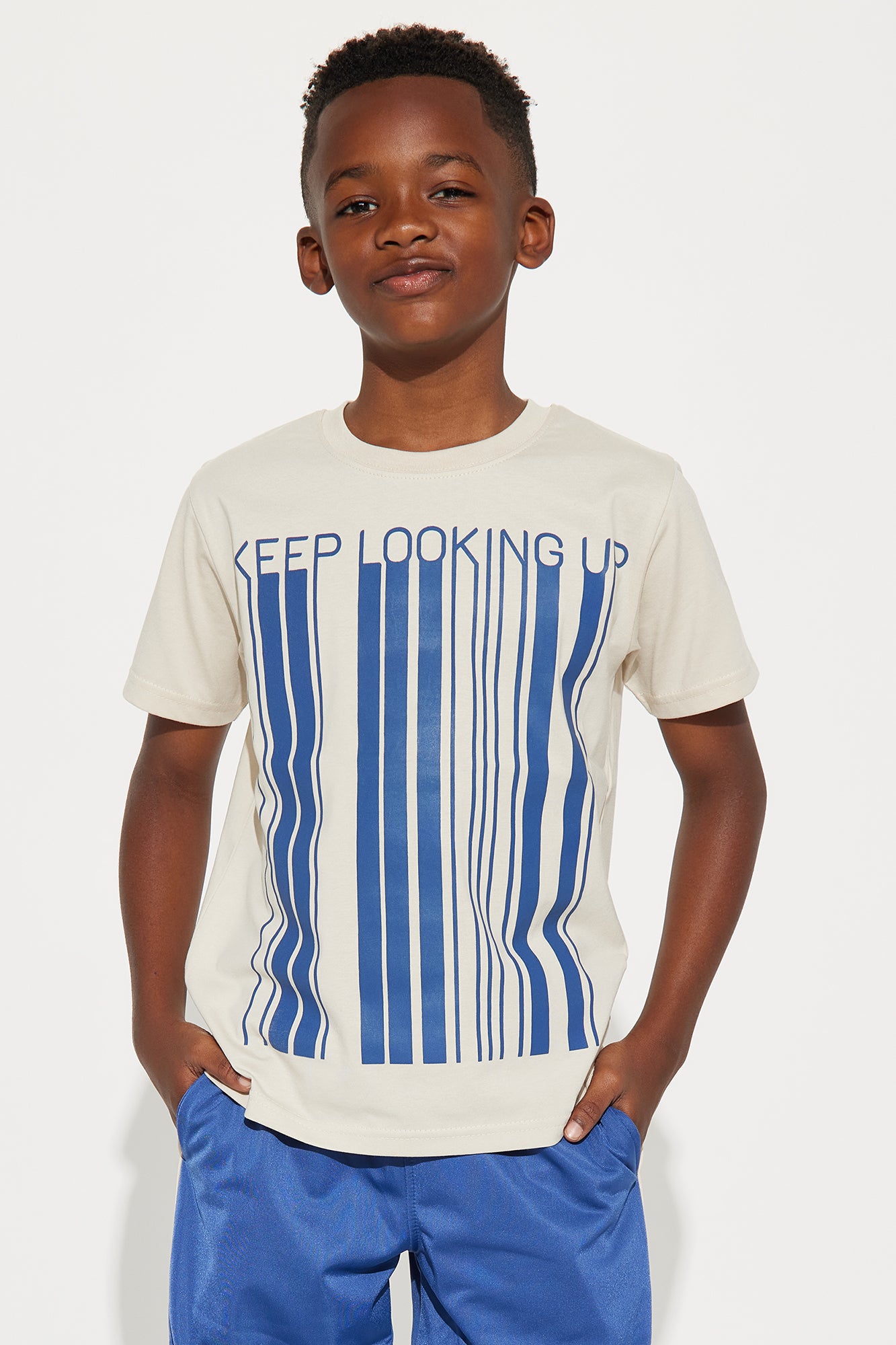 Mini Keep Looking Up Pant Set - Sand/combo