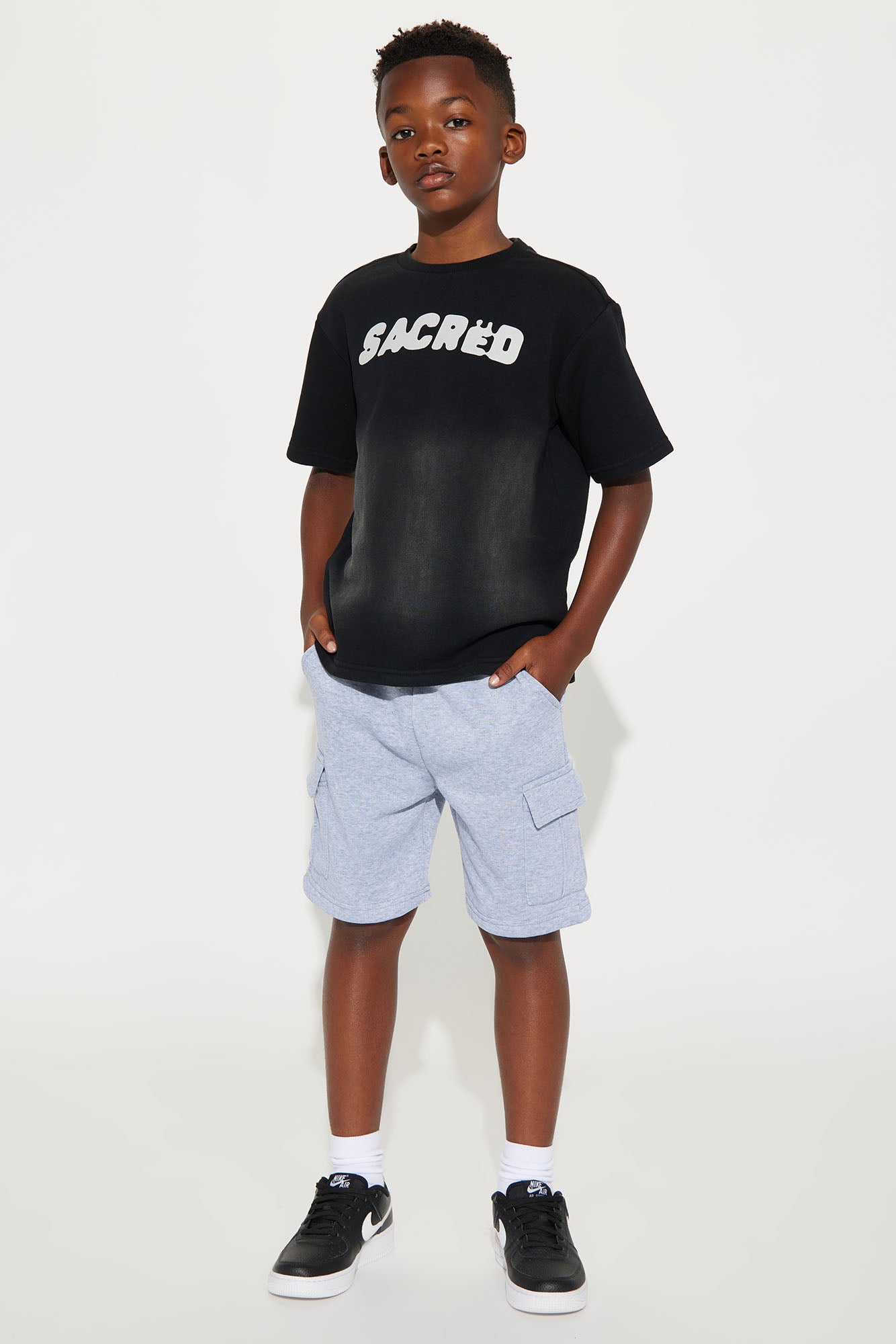 Mini Fly Vibes Cargo Short - Grey