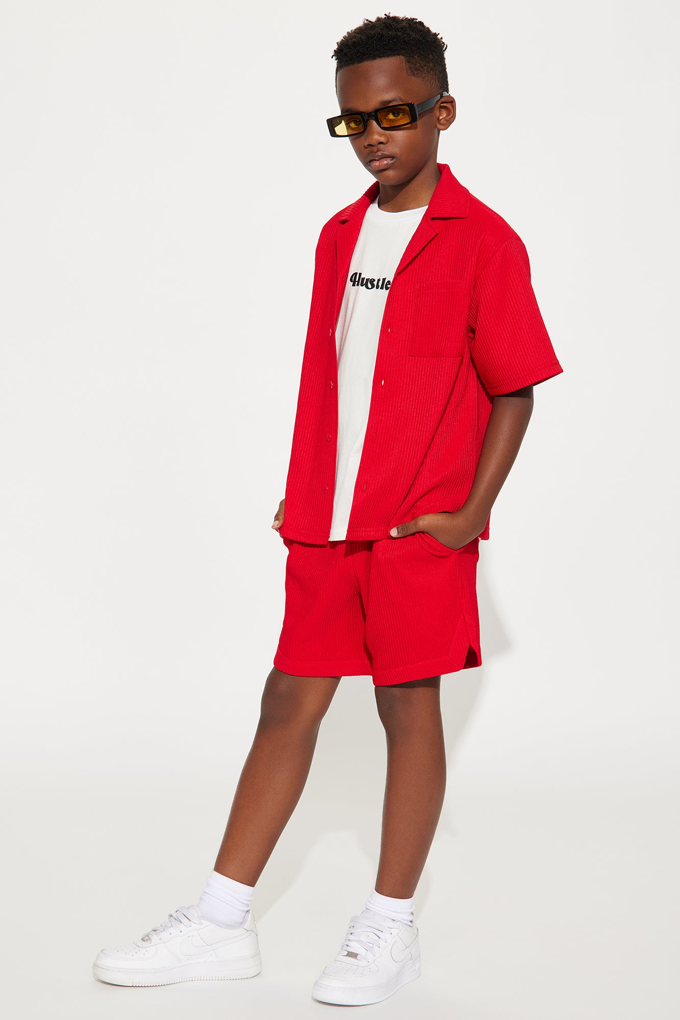 Mini Show Up Basketball Short - Red