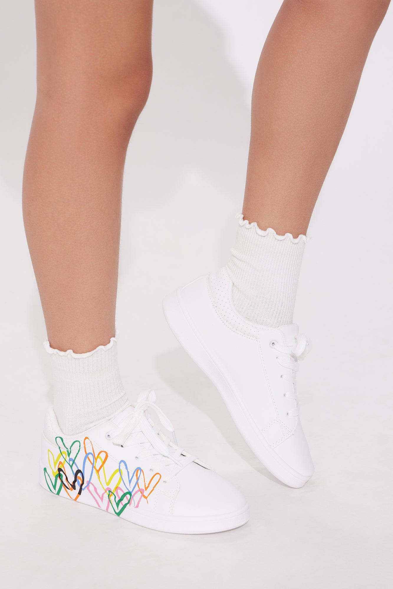 Mini All The Love Graffiti Sneaker - White