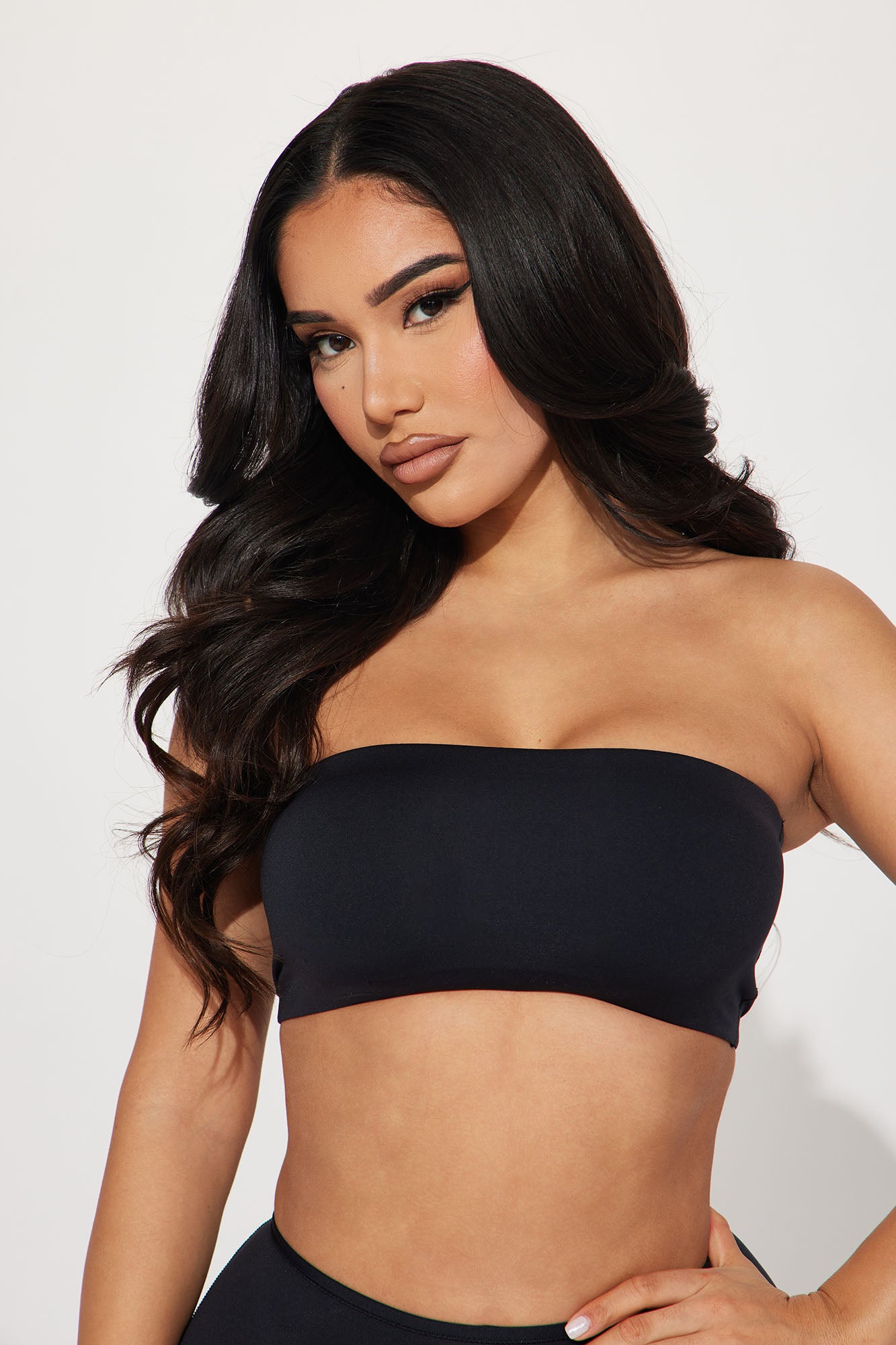 Light As A Feather Microfiber Bandeau - Black