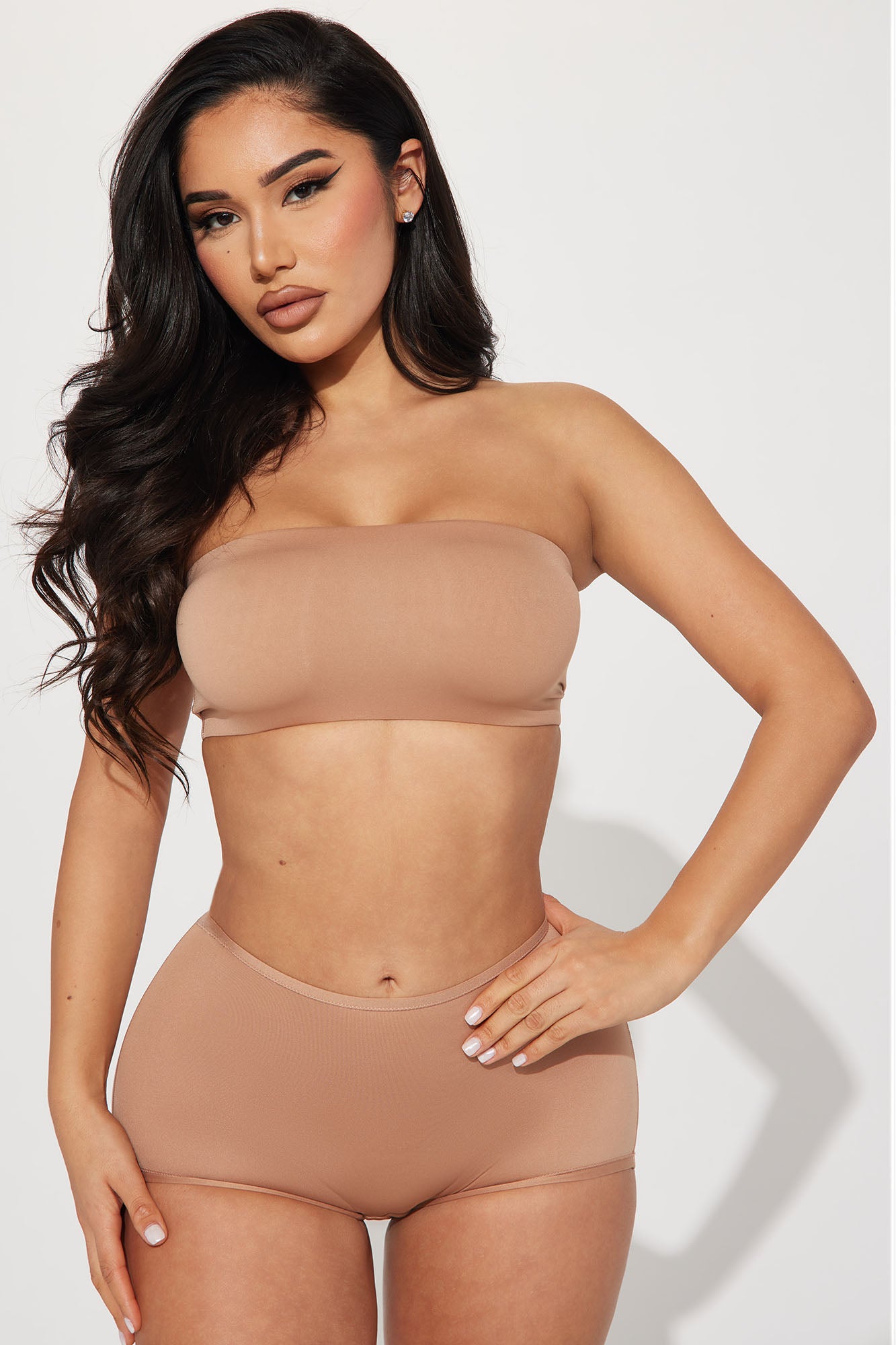 Light As A Feather Microfiber Bandeau - Nude