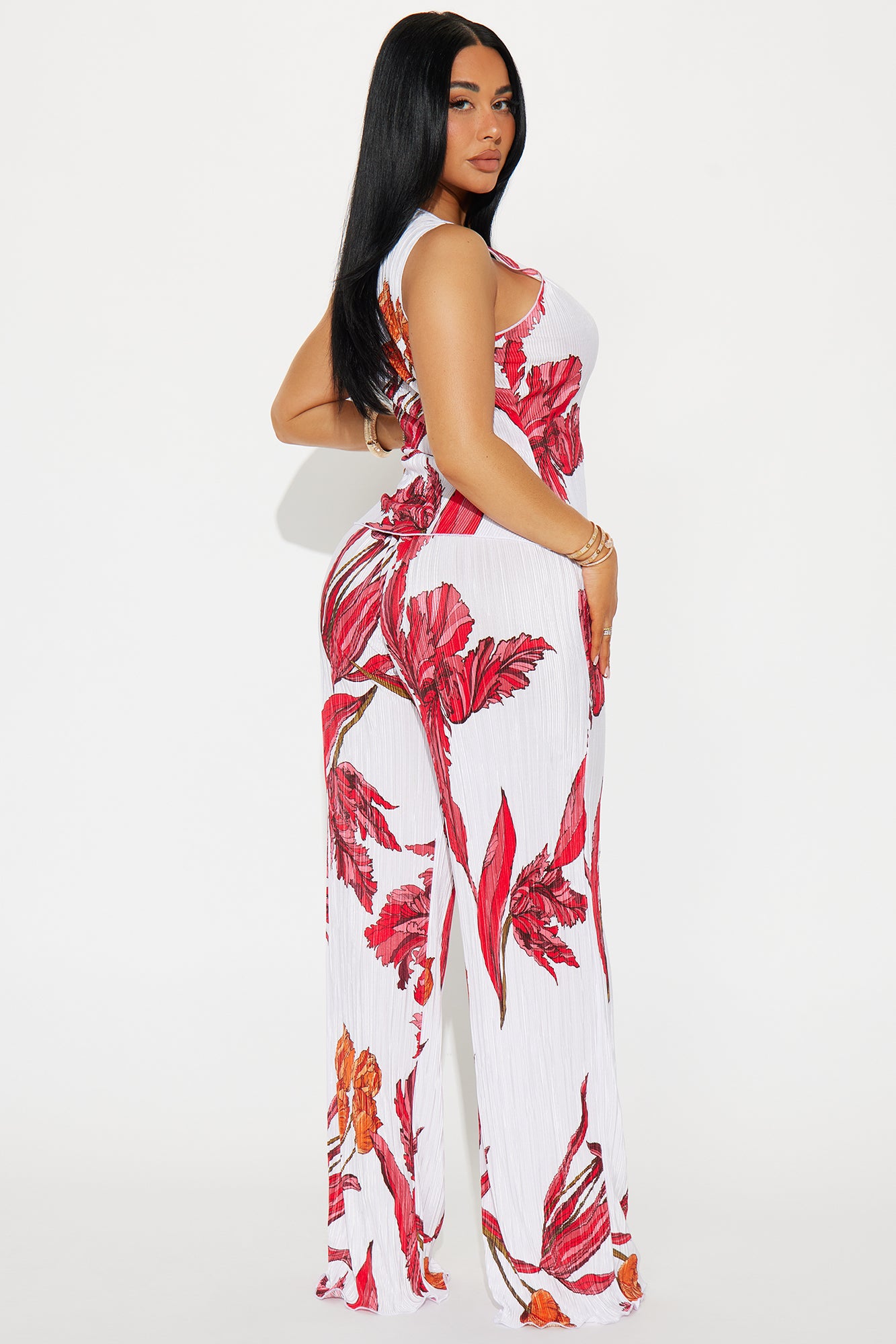 Flora Vista Pant Set - White/combo