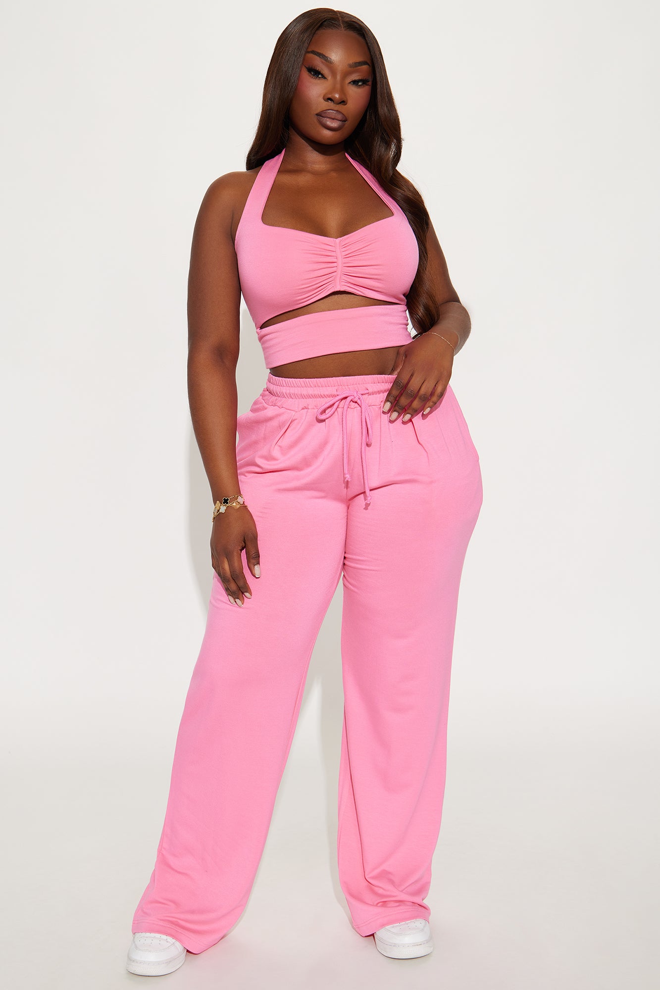 Just Stepping Out Pant Set - Pink