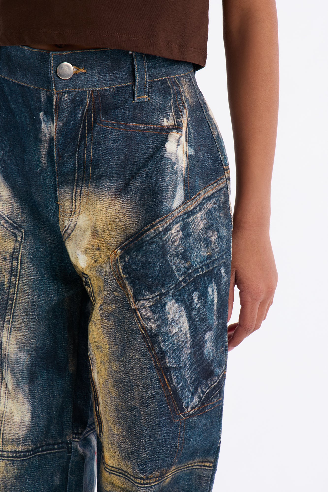 Mini My Aspirations Cargo Jeans - Black/combo