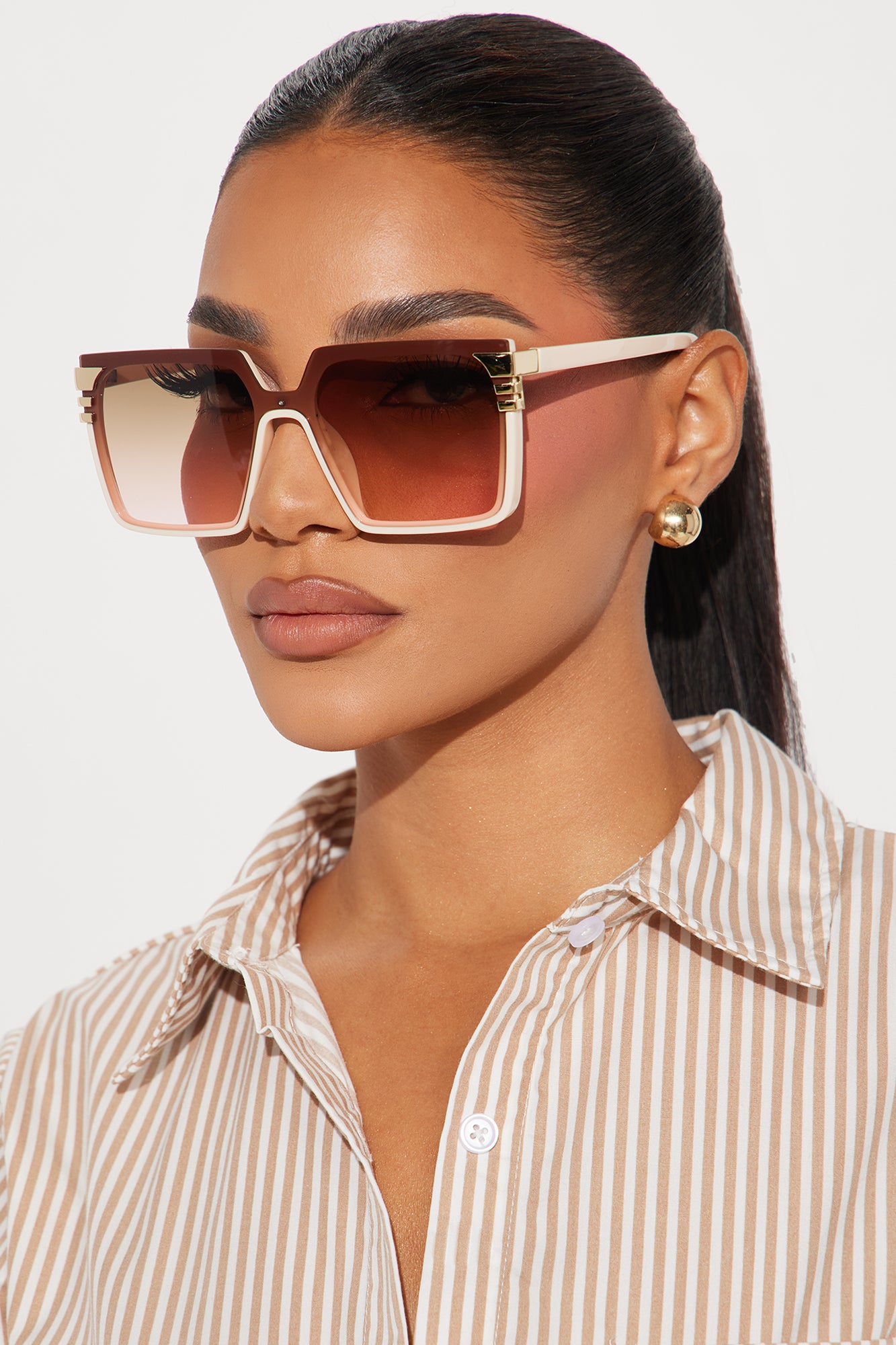 Cant Wait To Go Sunglasses - Nude
