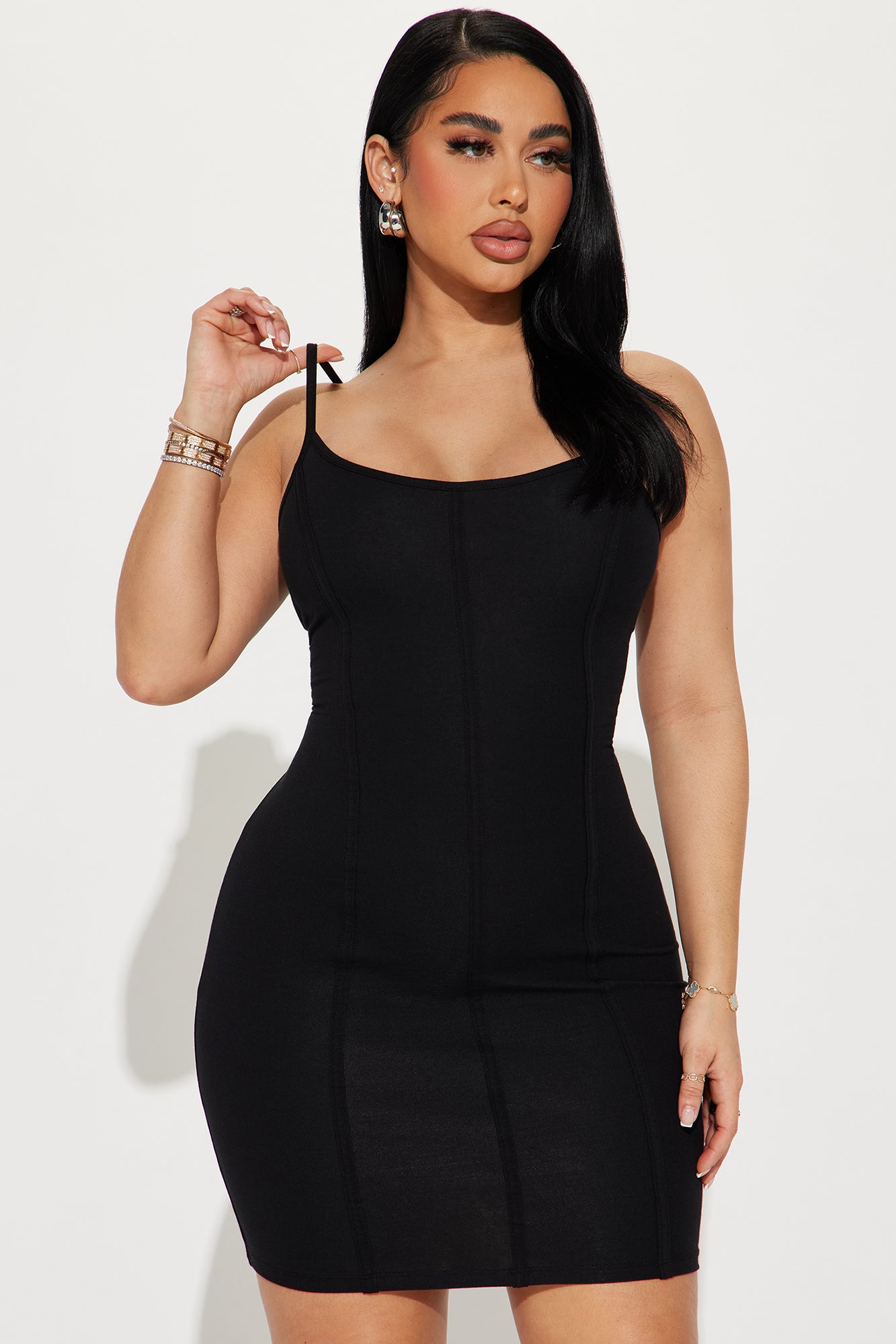Skye Cami Mini Dress - Black
