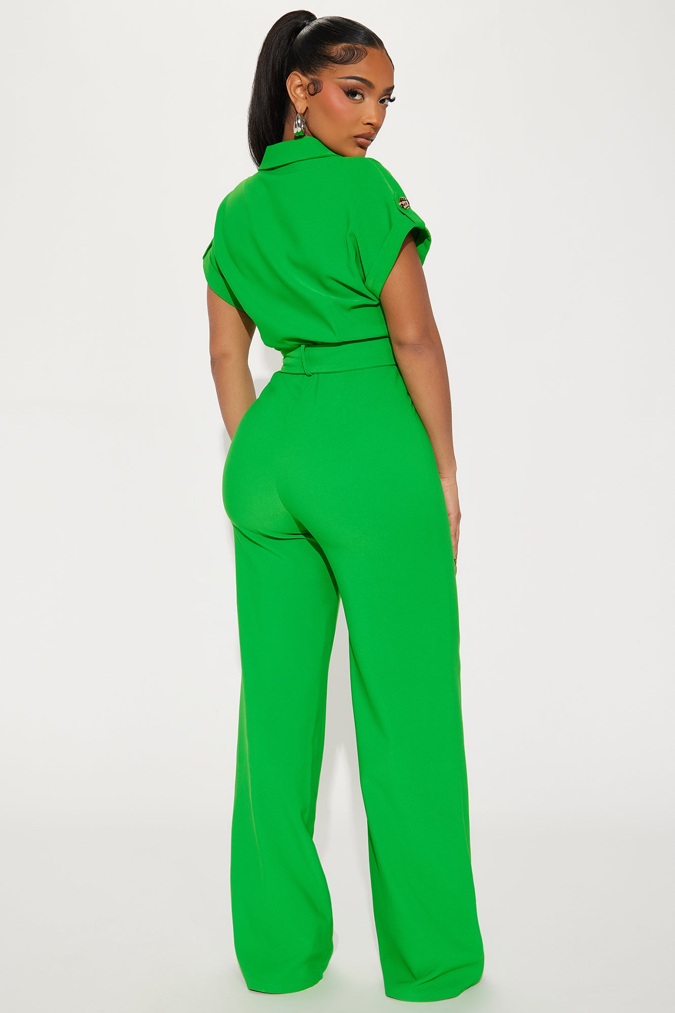 Fall For You Jumpsuit - Green