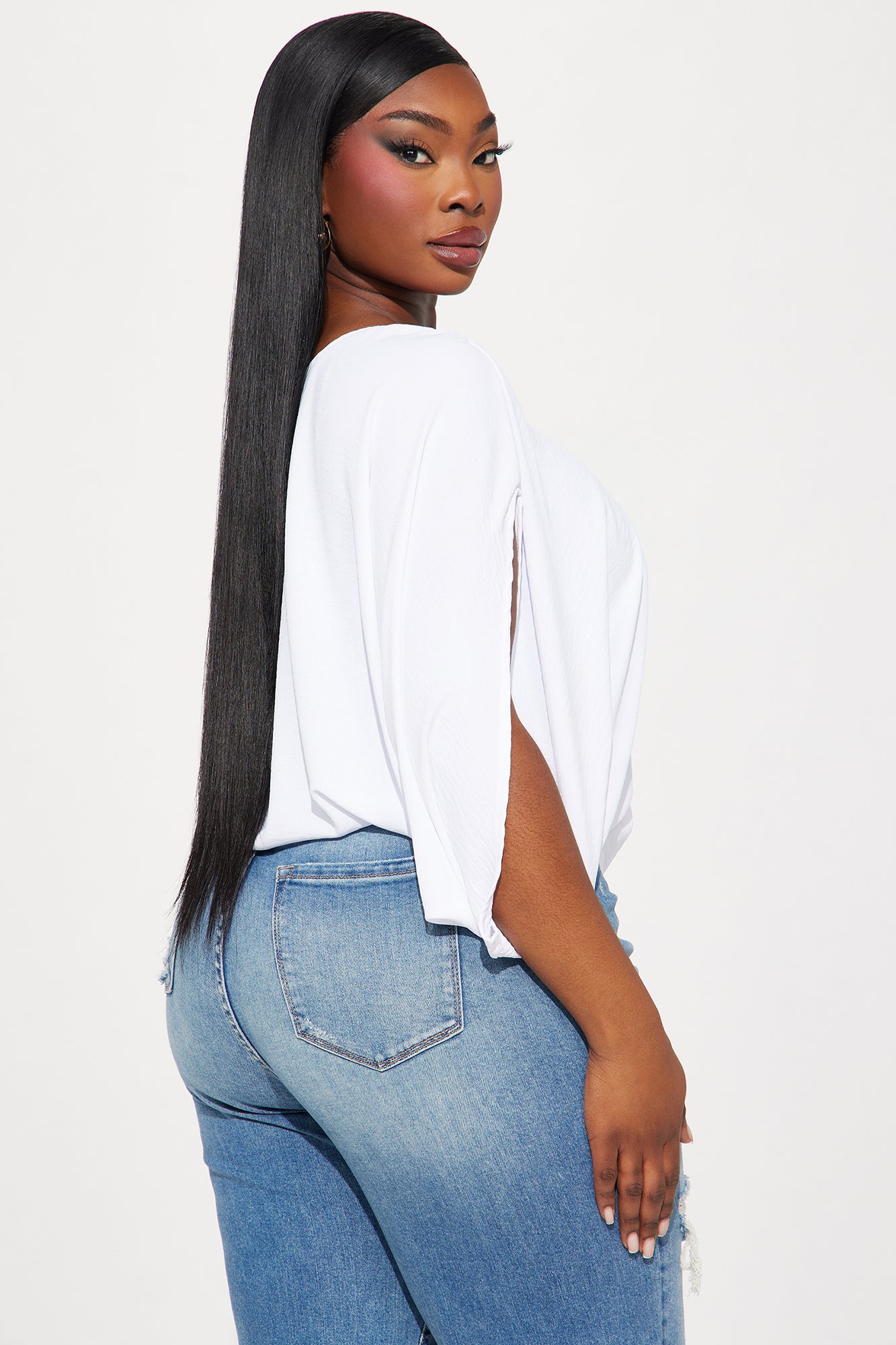 Sweetest Touch Blouse Top - White